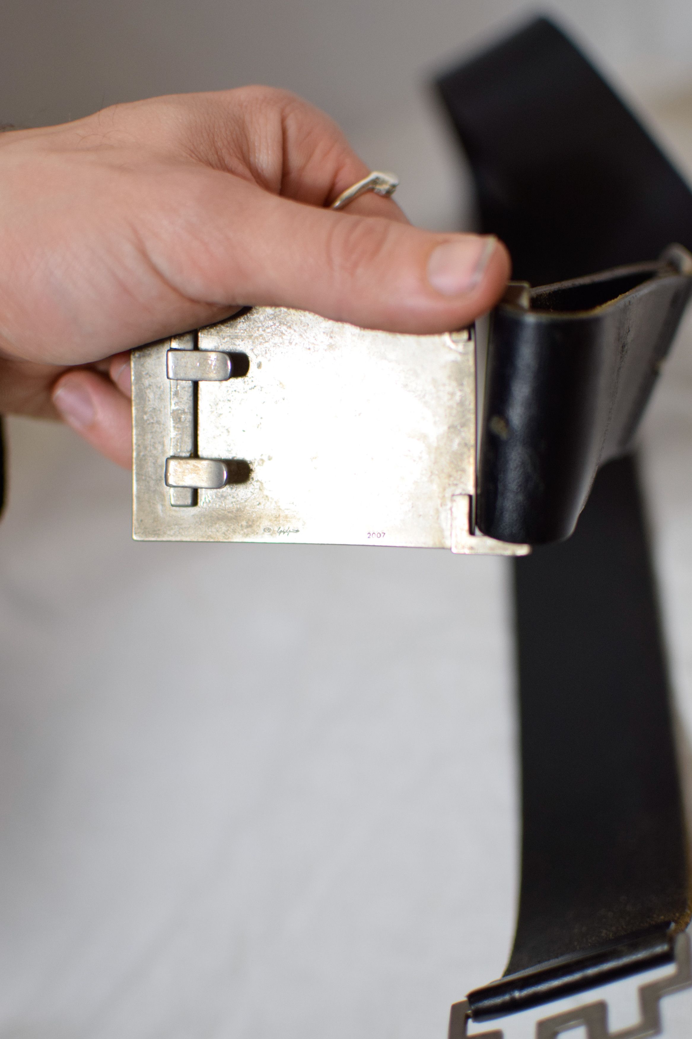 Yohji Yamamoto YYPH SS08 Metal Plate Belt - HM-F05-713 Size ONE SIZE - 6 Thumbnail