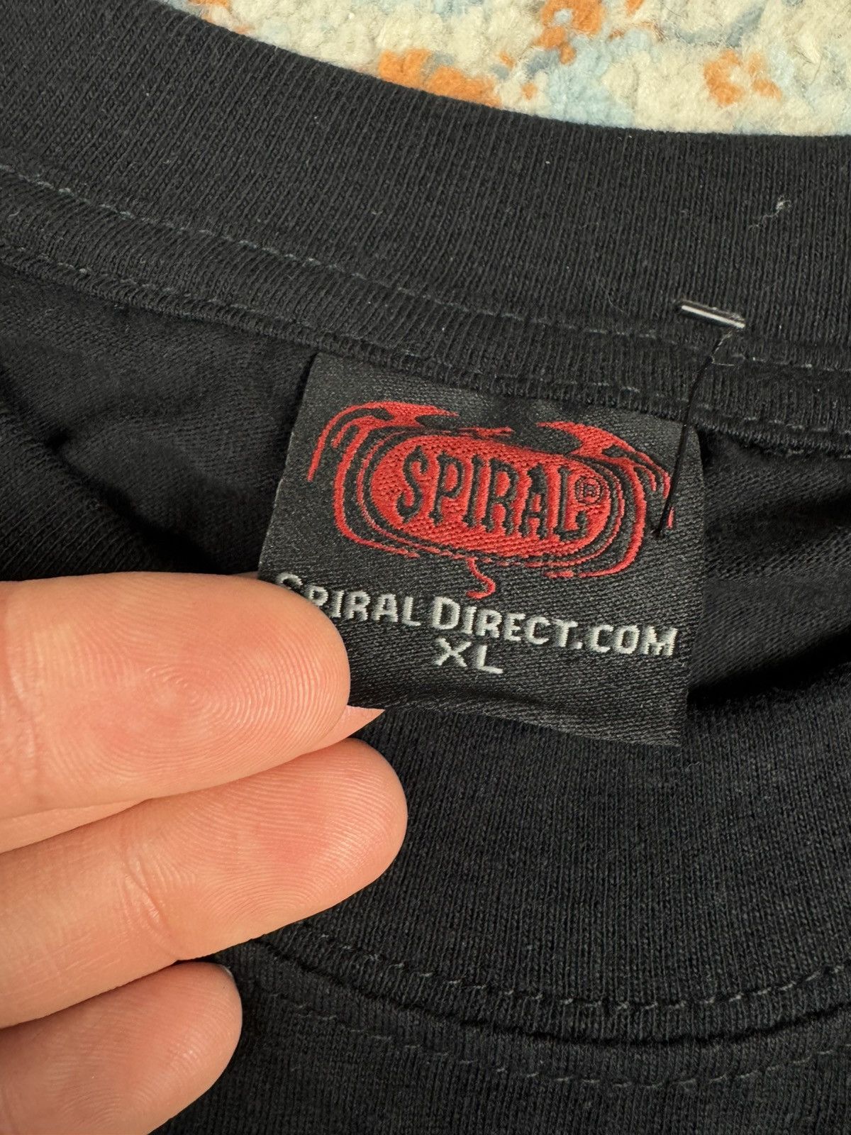 Vintage × West Coast Choppers Vintage 90s Spiral fuck you skull skeleton reaper tribal tee Size US XL / EU 56 / 4 - 9 Thumbnail