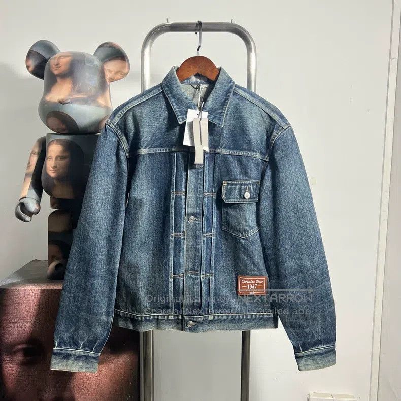 Dior Dior 1947 leather denim jacket Size US M / EU 48-50 / 2 - 1 Thumbnail
