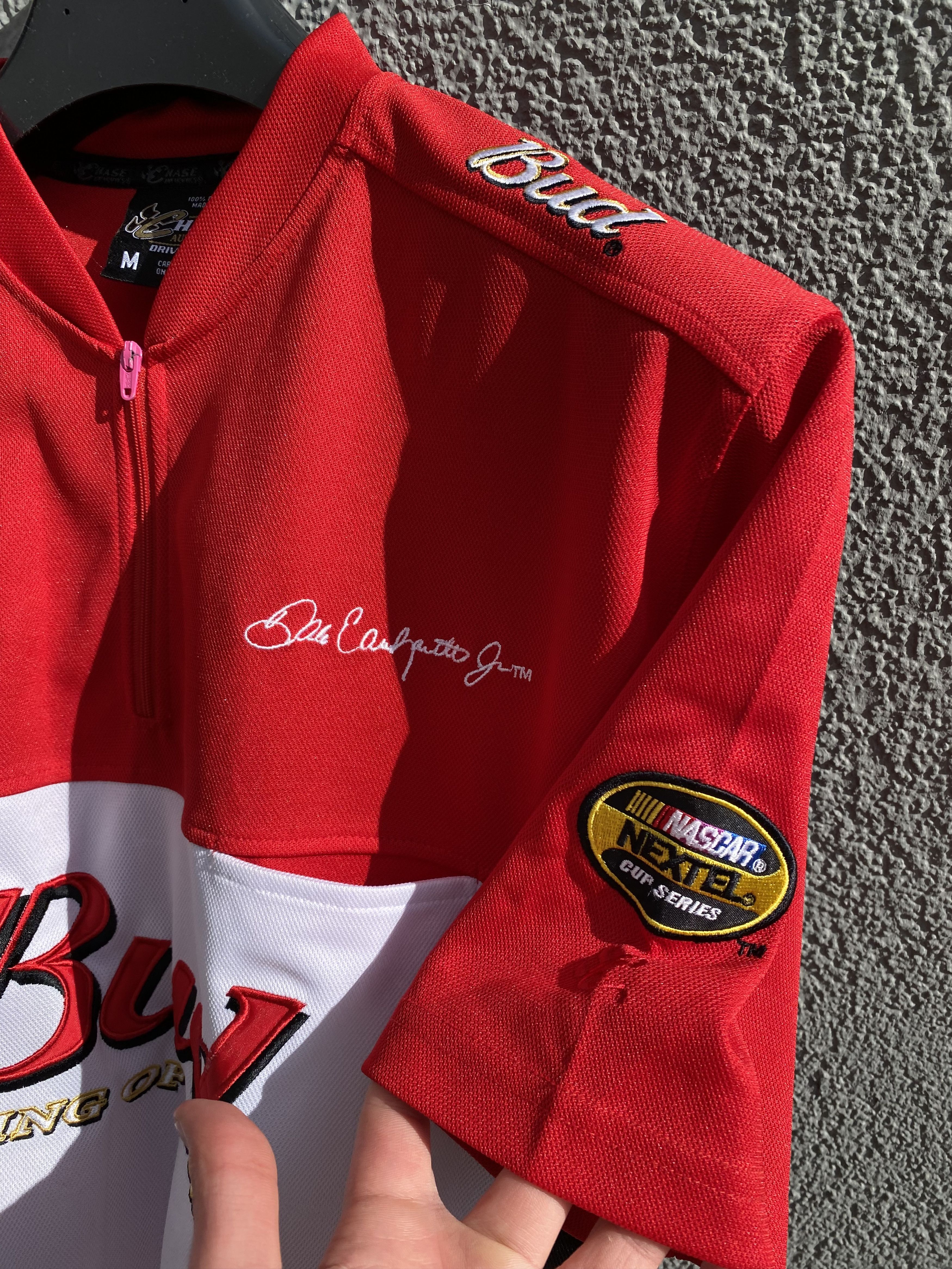 Chase Authentics × NASCAR Vintage NASCAR Chase Zip Shirt Red Bud Earnhardt #8 Jersey Size US M / EU 48-50 / 2 - 3 Thumbnail