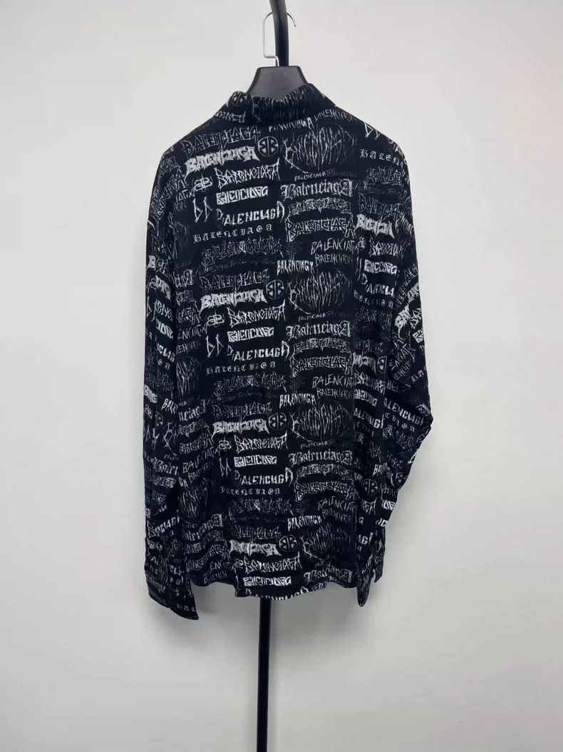 Balenciaga Balenciaga size 37 Dragon Pattern Doodle Printed Shirt Jac Size US S / EU 44-46 / 1 - 3 Thumbnail