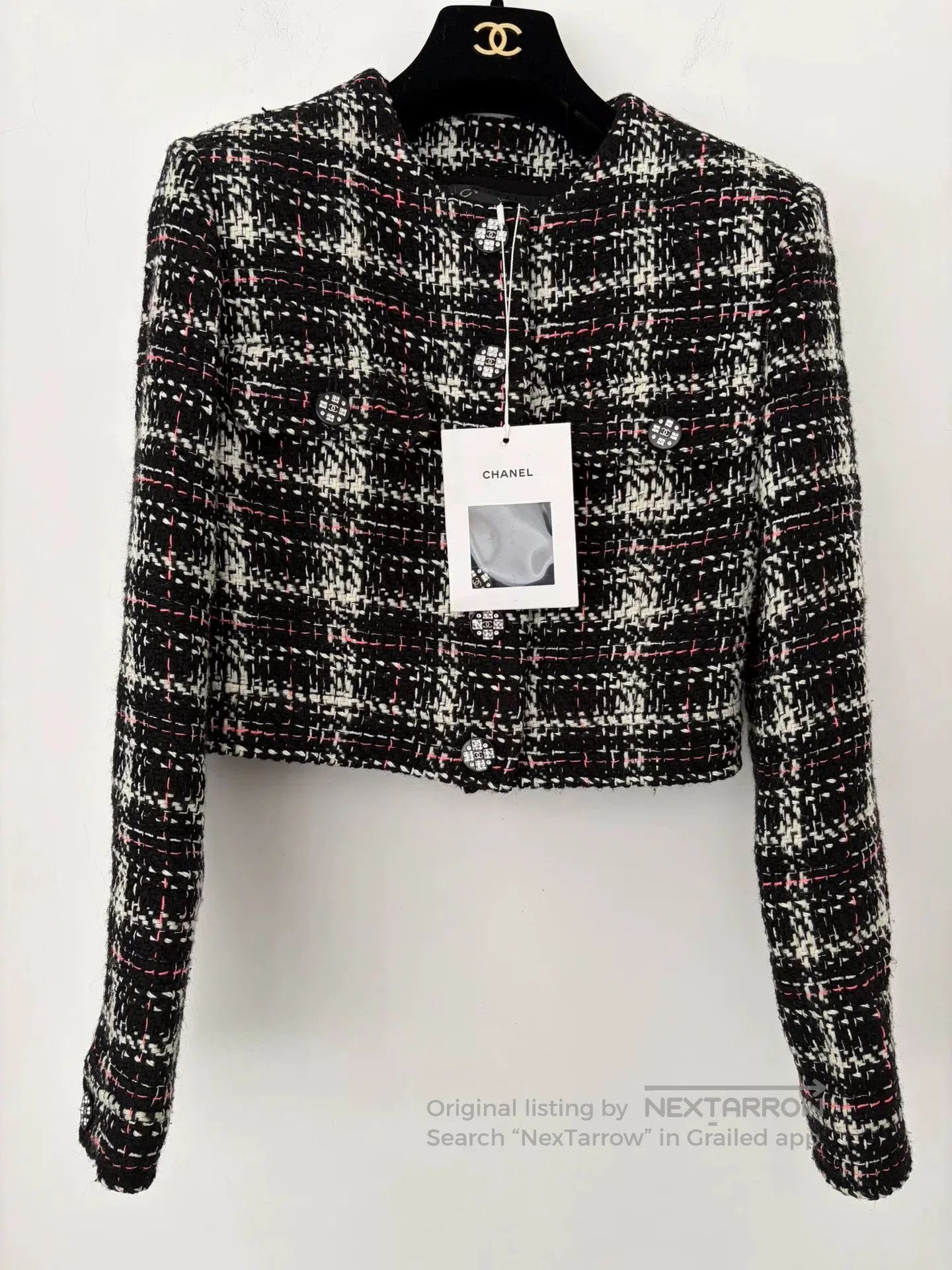 Chanel Chanel 21K Tweed Check Short Jacket. Size US XS / EU 42 / 0 - 1 Thumbnail
