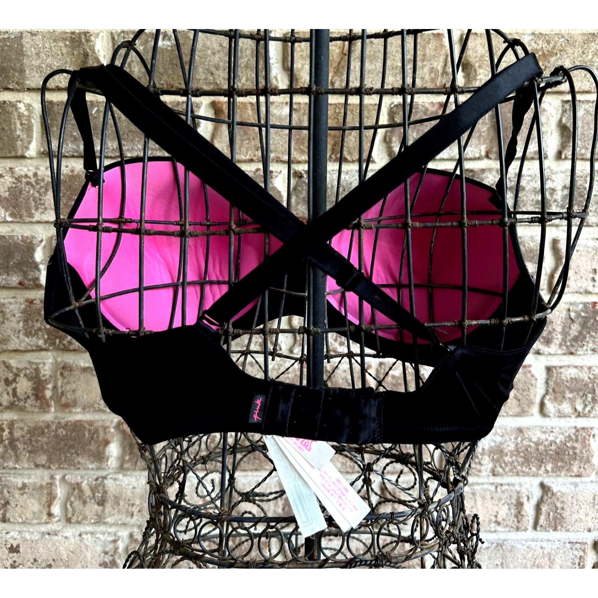 Victoria's Secret Victoria's Secret PINK Mult Way Push Up Bra 36D Black Multip Size ONE SIZE - 3 Thumbnail