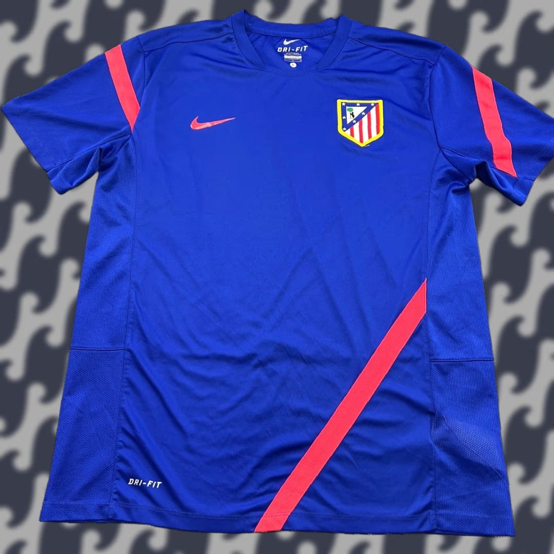 Nike Nike Atletico Madrid 2011-2012 Training Football Jersey Shirt Mens Large Blue Size US L / EU 52-54 / 3 - 1 Thumbnail