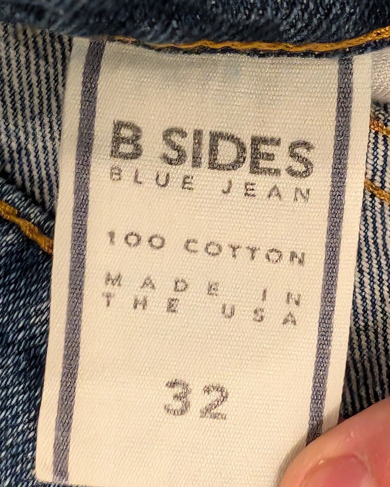 B Sides NWT B SIDES Classic Denim Jeans Faded Blue Made in USA Size US 32 / EU 48 - 3 Thumbnail
