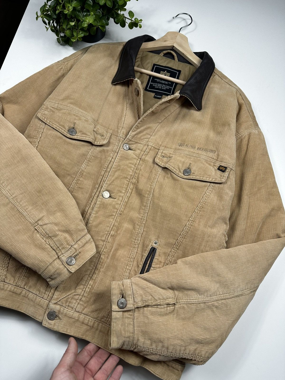 Alpha Industries Vintage Alpha Industries x The Cords MA1 Bomber Jacket Size US XL / EU 56 / 4 - 4 Thumbnail