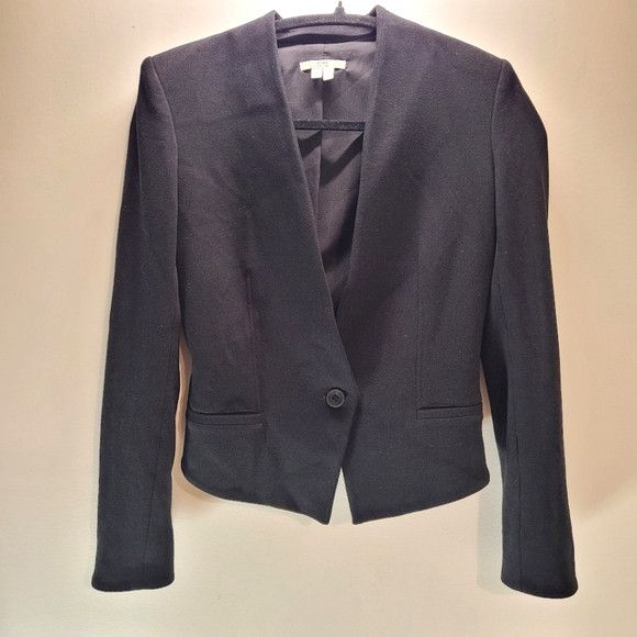 Helmut Lang Helmut Lang Black Blazer With Shoulder Pads - S Size S / US 4 / IT 40 - 1 Thumbnail