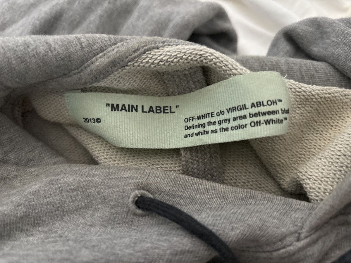 Off-White Off white grey and yellow rare hoodie Size US S / EU 44-46 / 1 - 5 Thumbnail