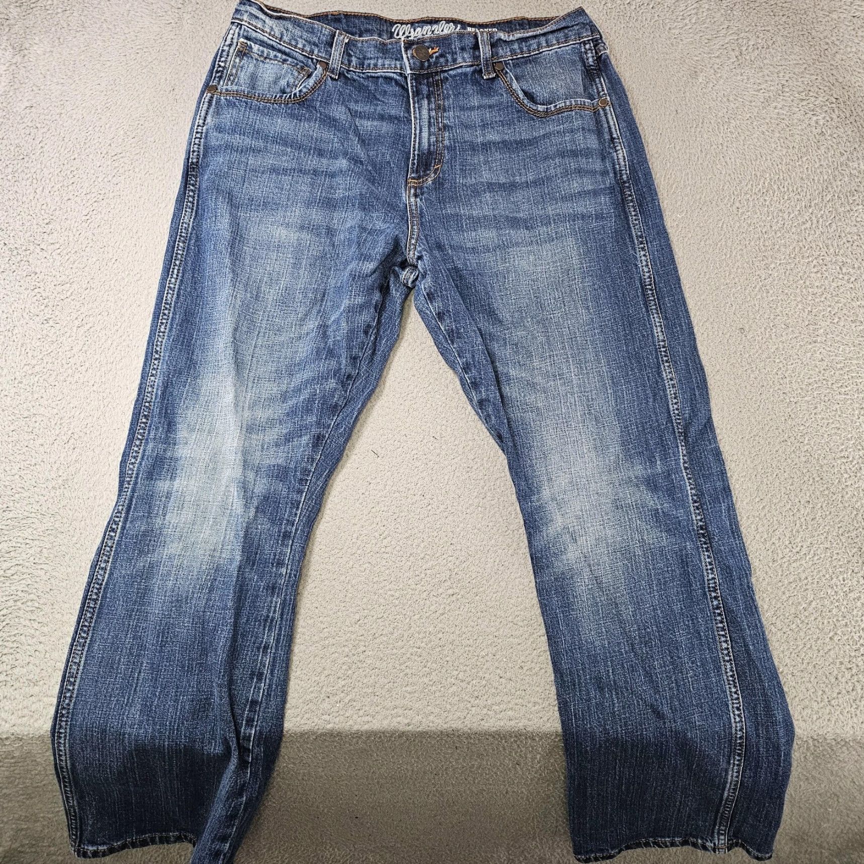 Wrangler Wrangler Retro Jeans Mens 34x29 Bootcut Denim Stretch Wrangler Retro Relaxed Boot Jeans Mens 34 Blue Pockets Zip Mens Wrangler Retro Vintage No Size US 34 / EU 50 - 2 Thumbnail