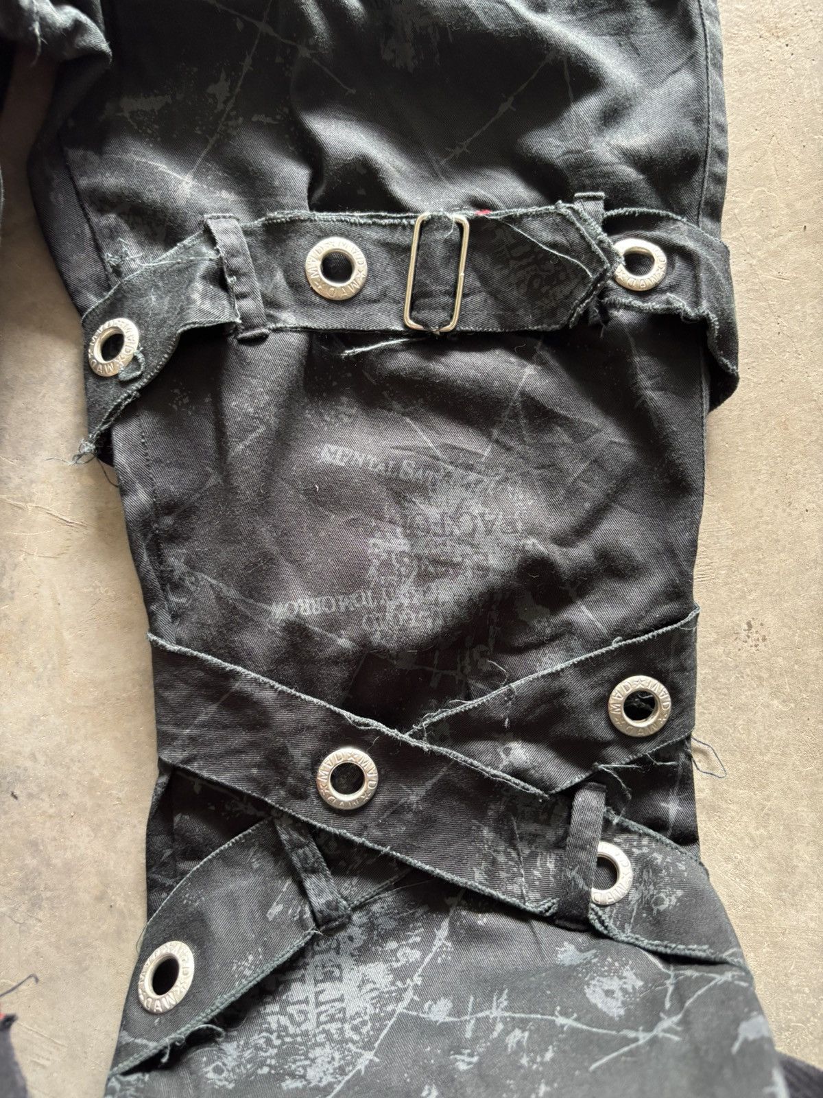 Sex Pot ReVeNGe CRAZY FLARE BONDAGE SEDITIONARIES JAPAN MAD PUNKS SKULL POEM Size US 30 / EU 46 - 12 Thumbnail