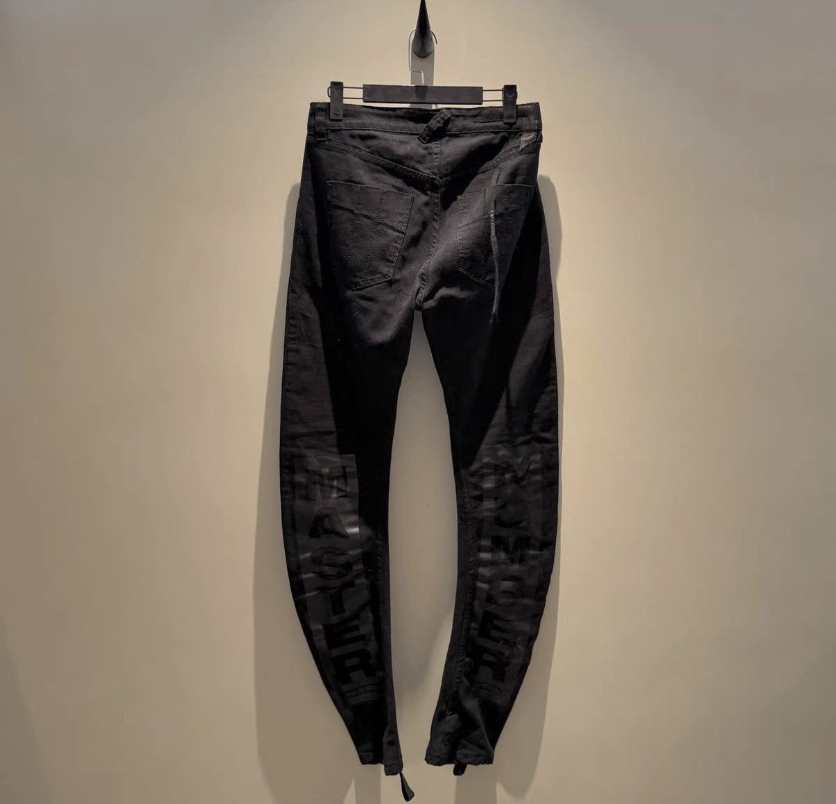 11 By Boris Bidjan Saberi (BBS) Rare Classic Waxed-Finish "Scimitar" Denim Pants Size US 34 / EU 50 - 3 Thumbnail
