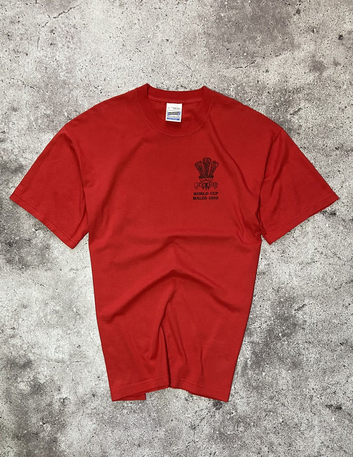 Vintage 💥World Cup Wales 1999 Vintage Screen Stars t-shirt‼️ Size US L / EU 52-54 / 3 - 1 Thumbnail