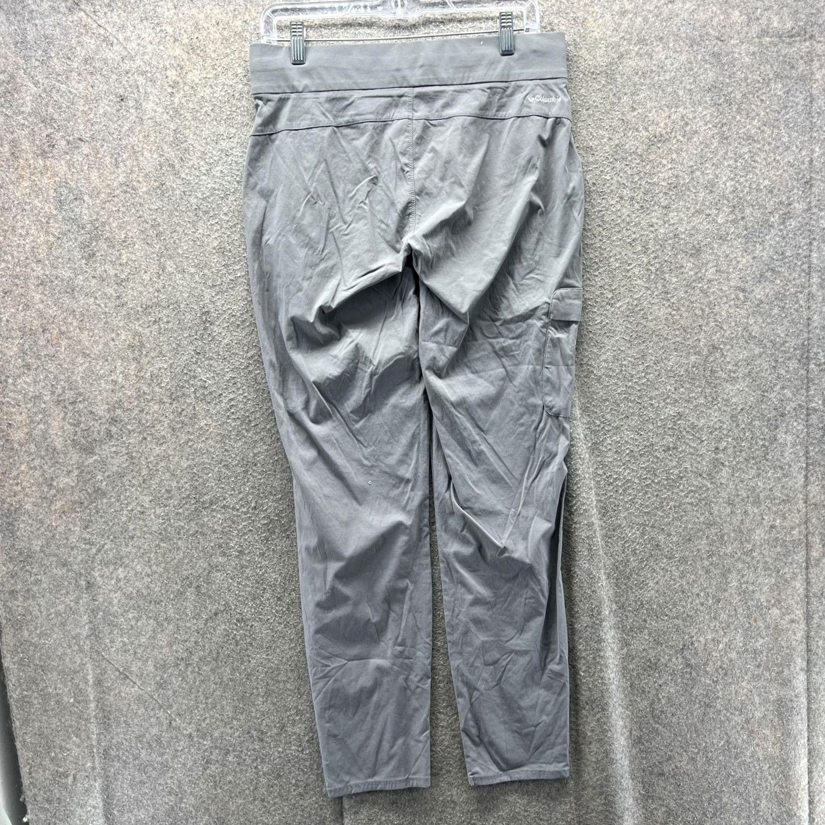 Vintage Columbia Pants Womens Medium Gray Cargo Tapered Leg Drawstring Hiking Outdoor Size 32" / US 10 / IT 46 - 2 Thumbnail