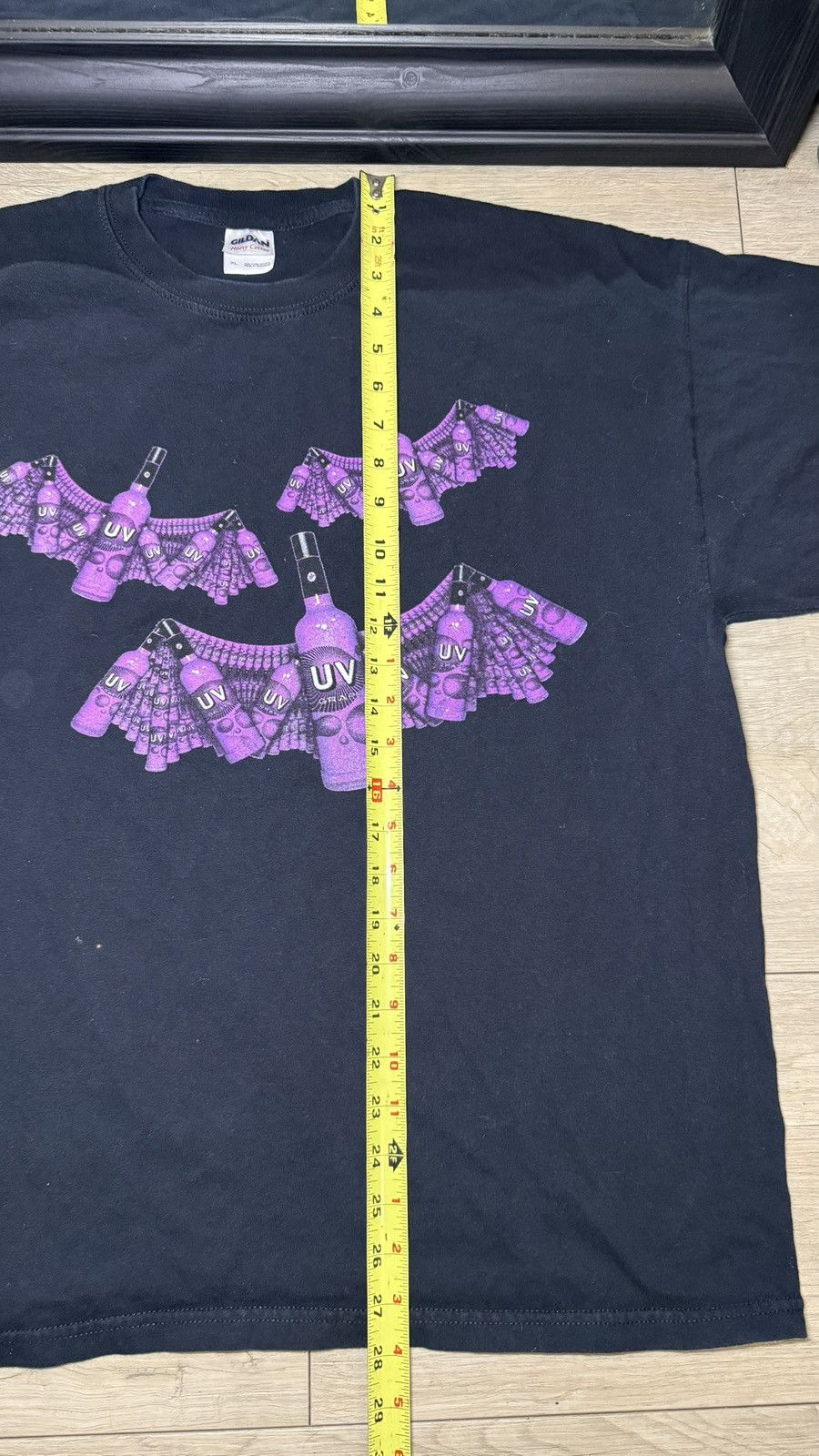 Other Y2K 2000s UV Vodka Bats “Celebrate Halloween” Shirt Size US XL / EU 56 / 4 - 6 Thumbnail