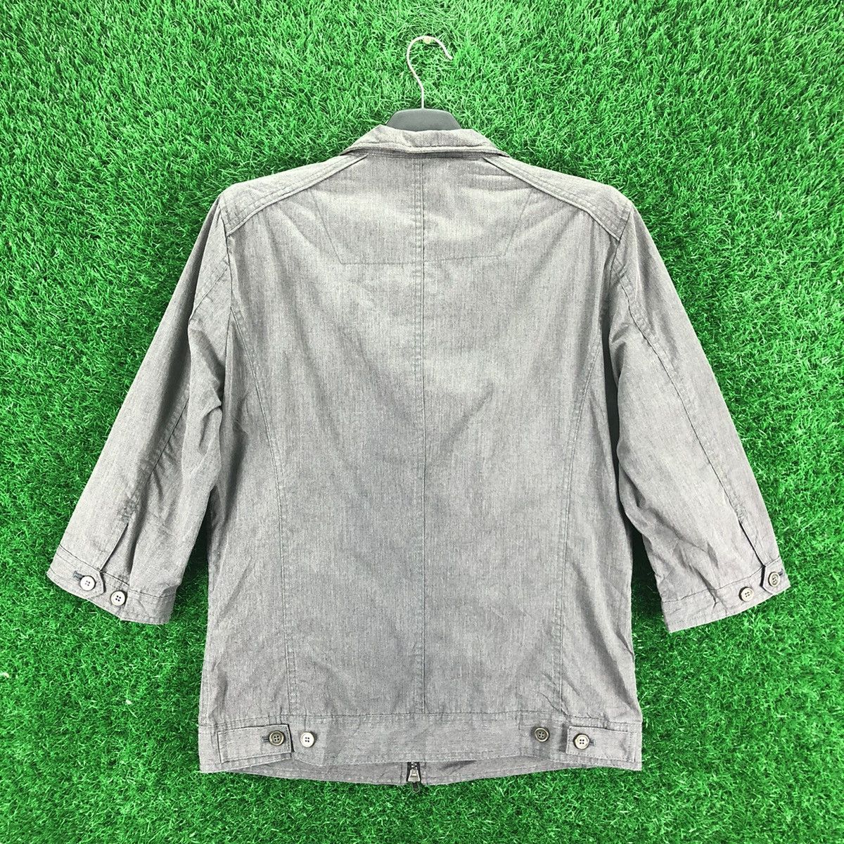 Japanese Brand Vintage Mossimo Zipper Jacket Quater Sleeve Size US S / EU 44-46 / 1 - 4 Thumbnail