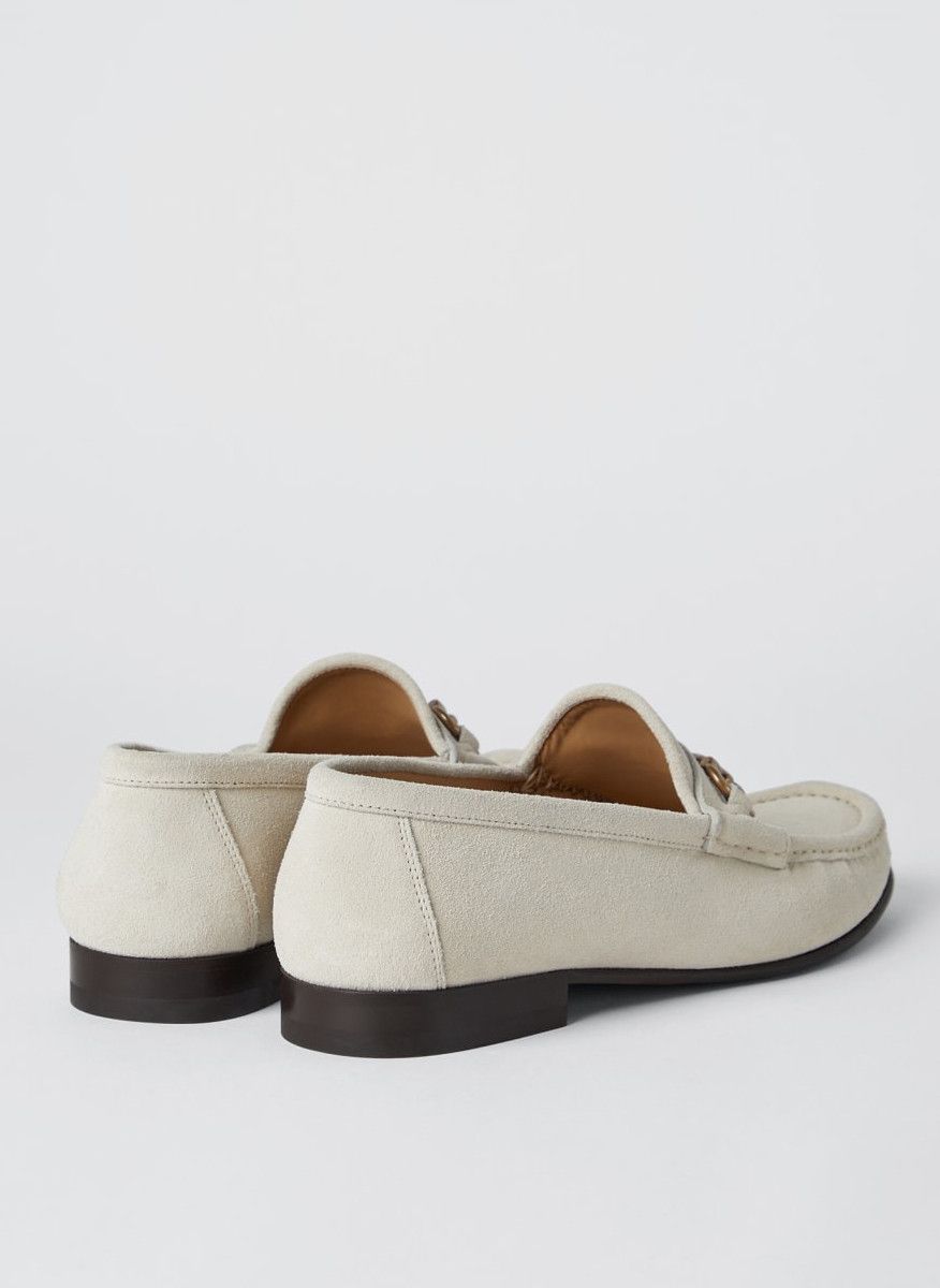 Brunello Cucinelli o1la1rc1a0425 Loafer in White Size US 7 / EU 40 - 3 Thumbnail