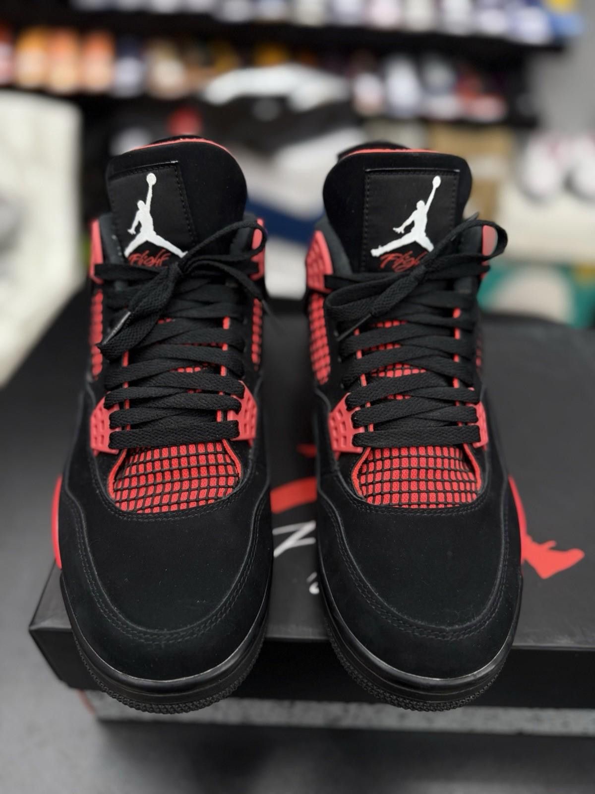 Jordan Brand Air Jordan 4 Retro “Red Thunder” USED Size 10.5 OG ALL Size US 10.5 / EU 43-44 - 7 Thumbnail