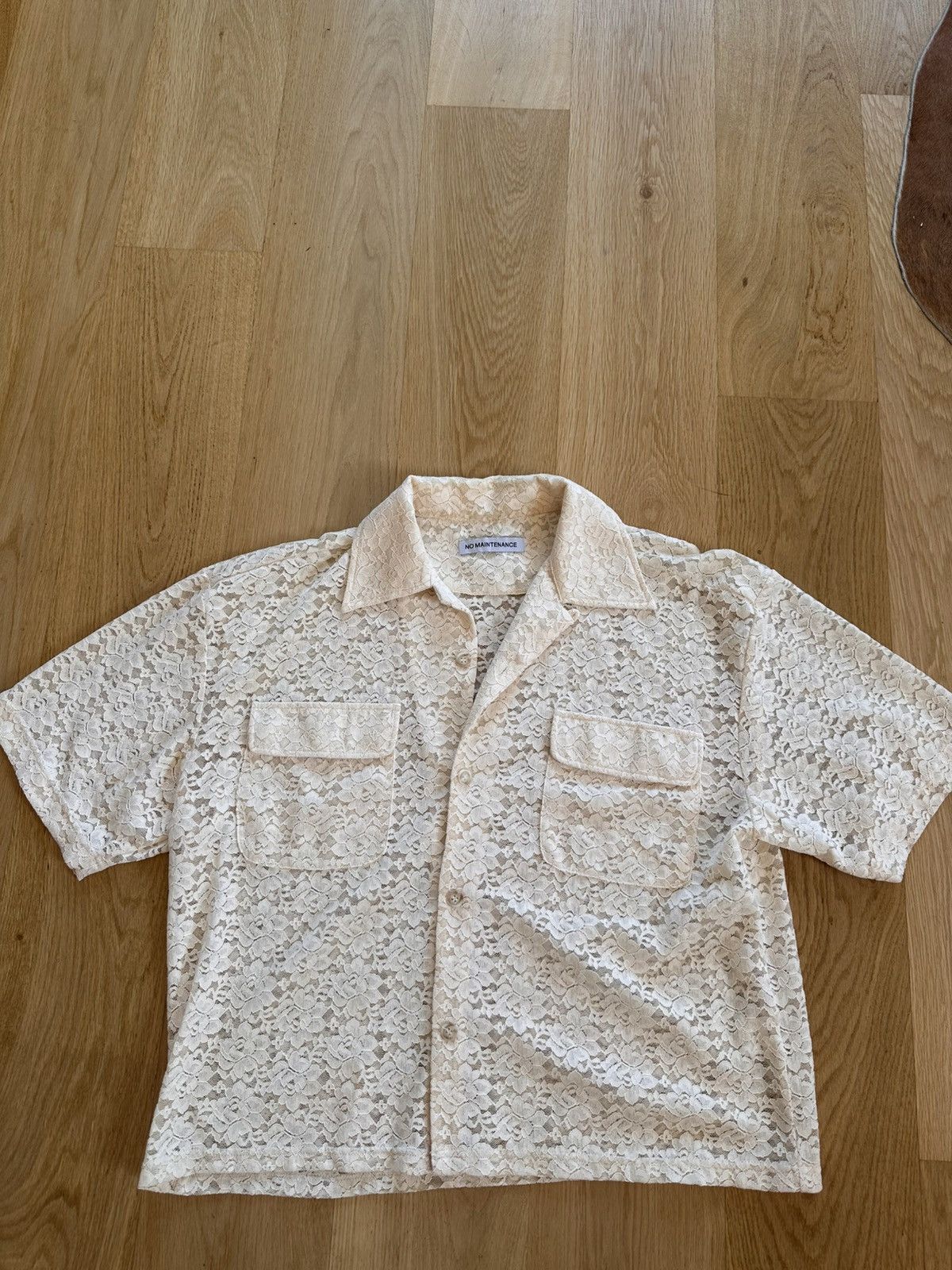 トップス No Maintenance Ley Lace Camp Shirt No Maintenance No Maintenance “Ley” Lace Camp Shirt | Grailed