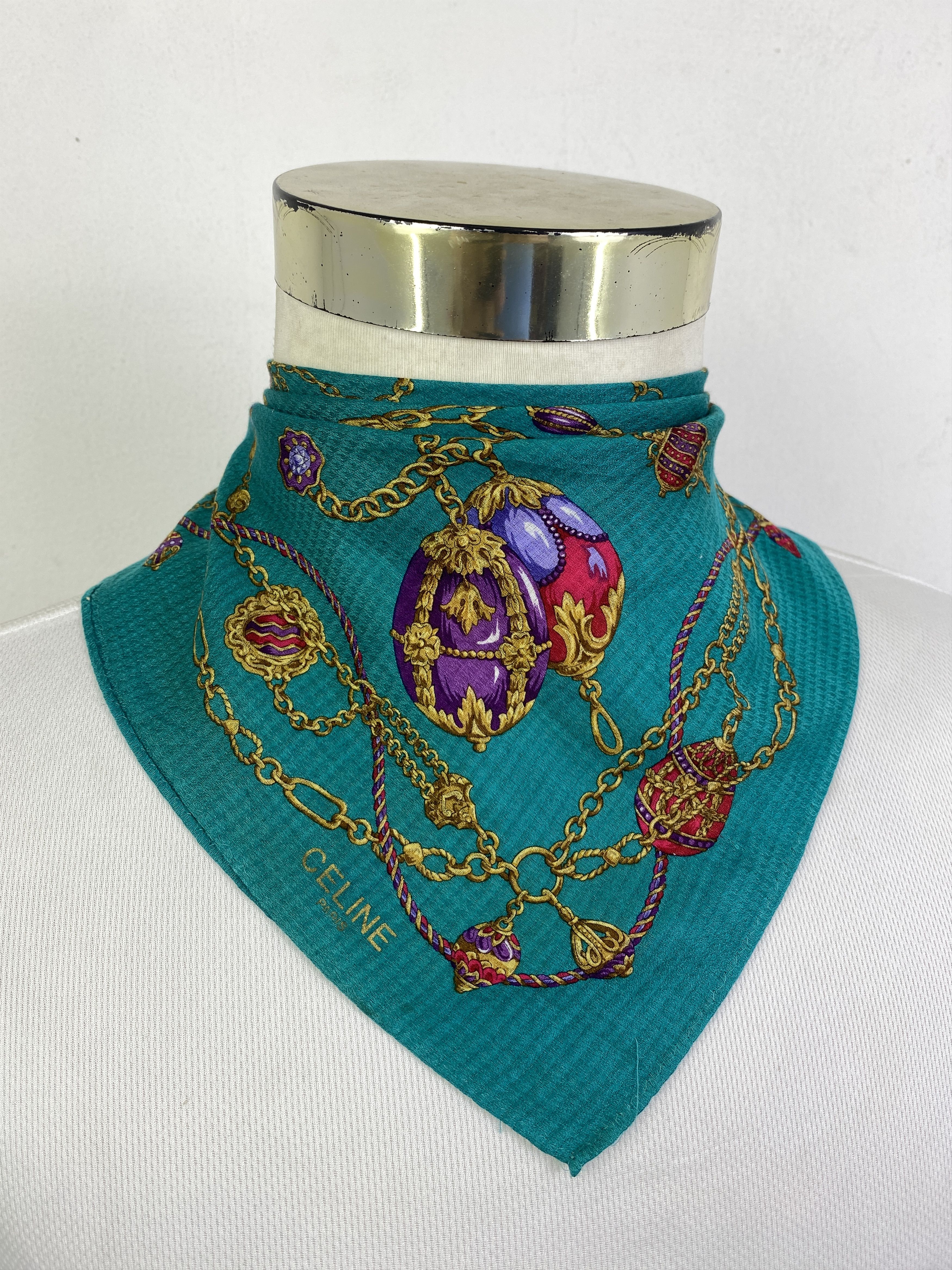 Celine Vintage Celine Handkerchief / Neckerchief HKC0981 Size ONE SIZE - 2 Thumbnail