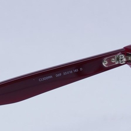 Celine Celine CL50099I 069 Eyeglasses Burgundy 55mm Square Frame Size ONE SIZE - 8 Thumbnail