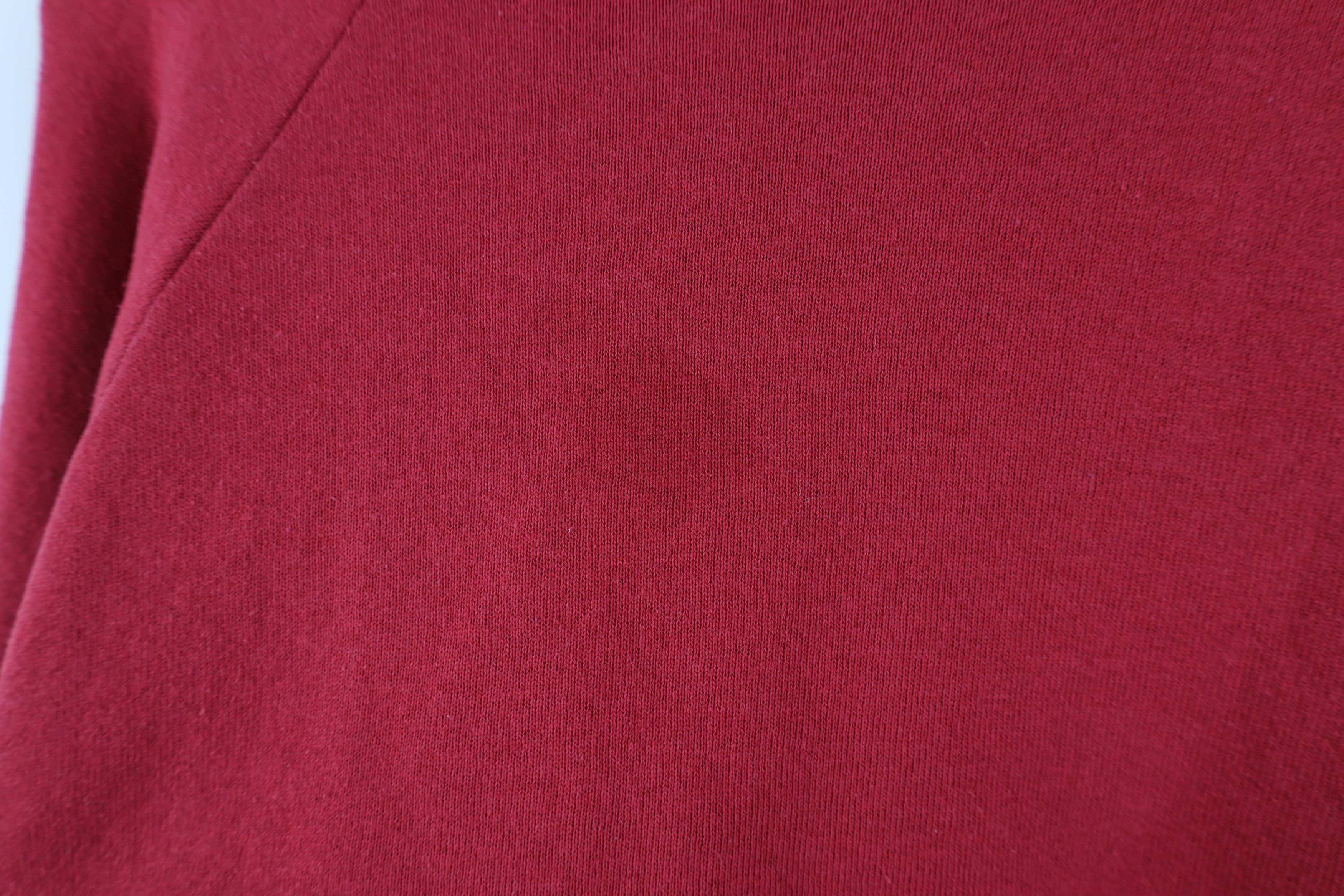 Vintage Vintage 90s Streetwear Blank Raglan Sweatshirt Red Size XL / US 12-14 / IT 48-50 - 11 Thumbnail