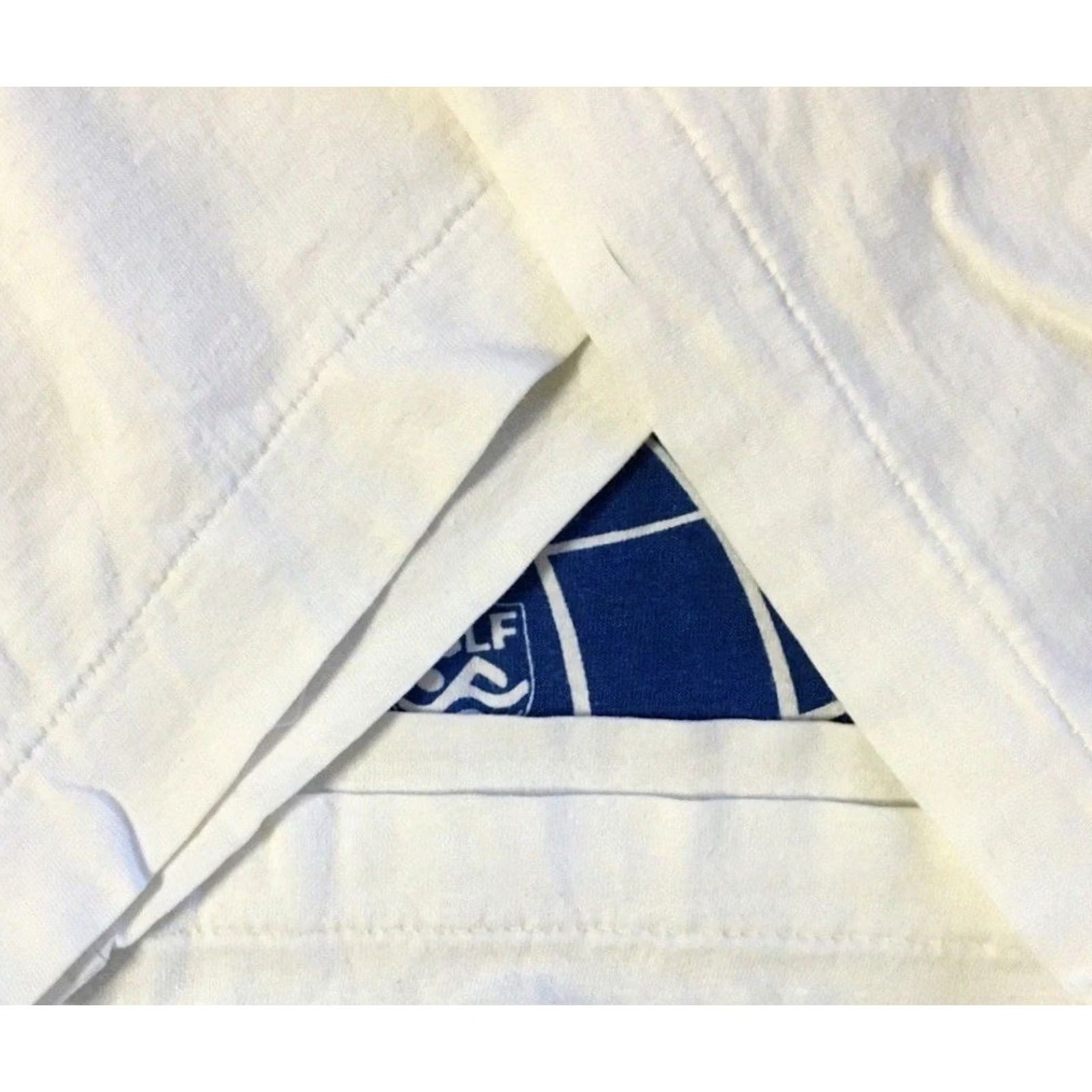 Vintage VINTAGE Danis h Swimming Team Carlsberg Beer Faded Shirt M White Single Stitch T-Shirt Mens Grunge Surf Beach 90s 80s Size US M / EU 48-50 / 2 - 3 Thumbnail