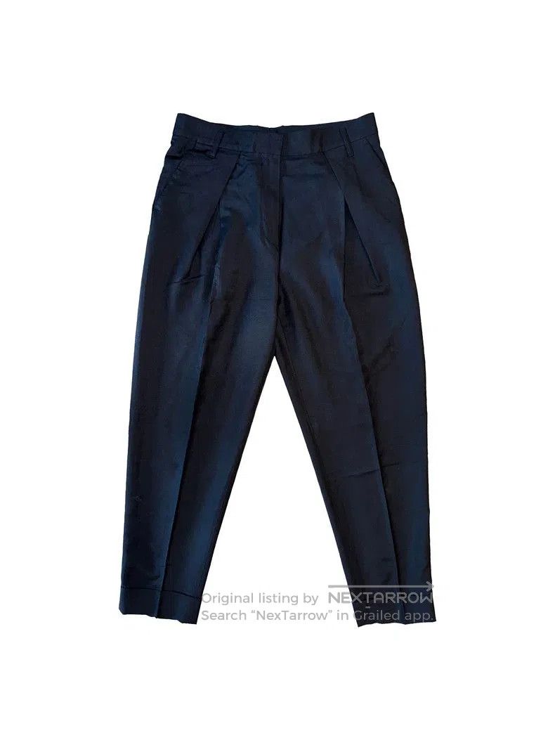 Ann Demeulemeester Ann Demeulemeester Silk Cropped Trousers. Size US 40 / EU 56 - 1 Thumbnail