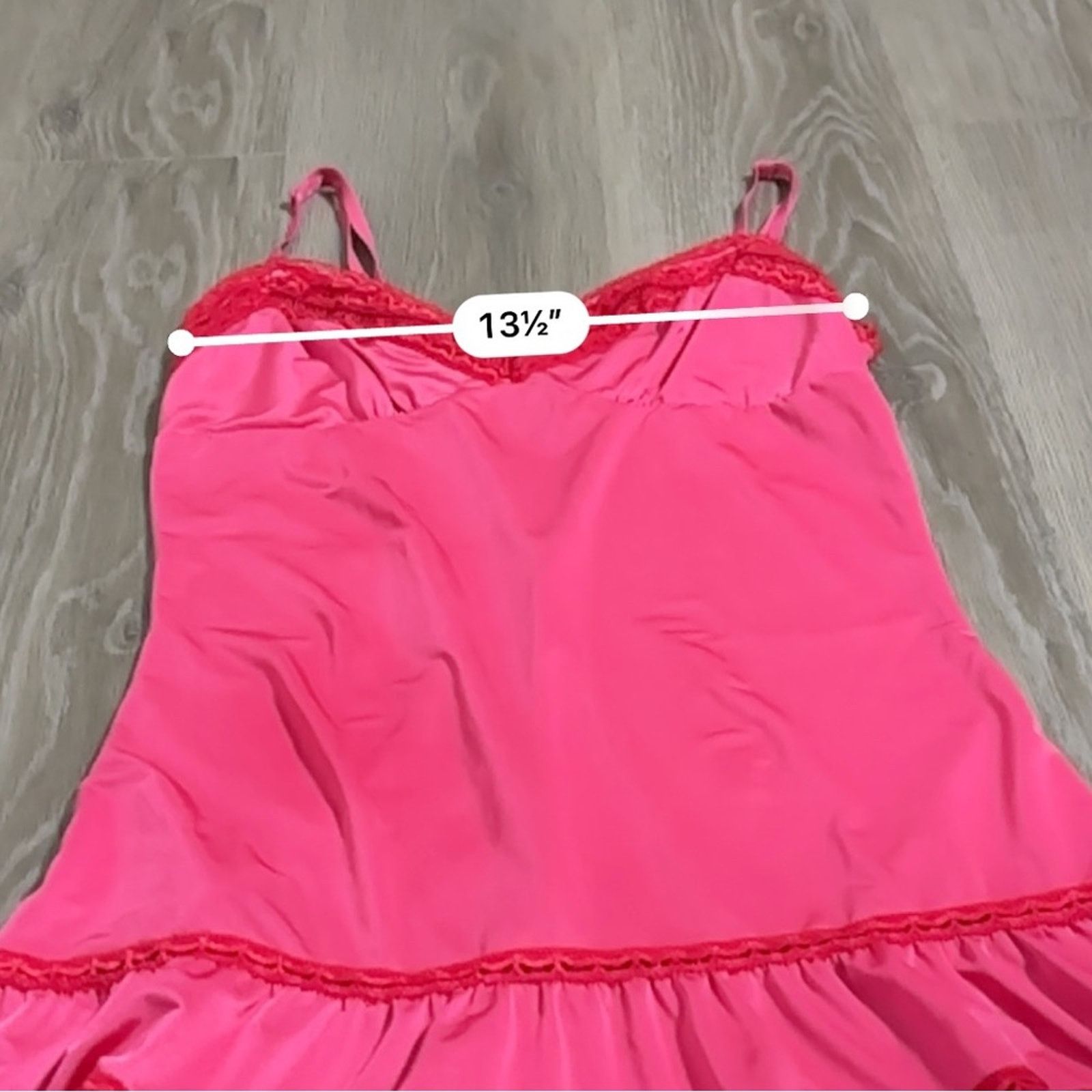 Victoria's Secret Victoria's Secret Sexy Little Things Pink Lace Slip Dress Size M / US 6-8 / IT 42-44 - 10 Thumbnail
