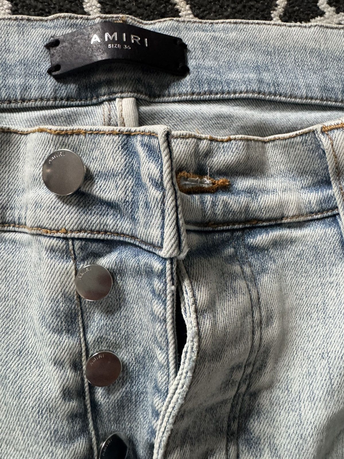 Amiri AMIRI SIZE 36 TIE DYE MX1 JEAN SKY INDIGO Size US 36 / EU 52 - 6 Thumbnail