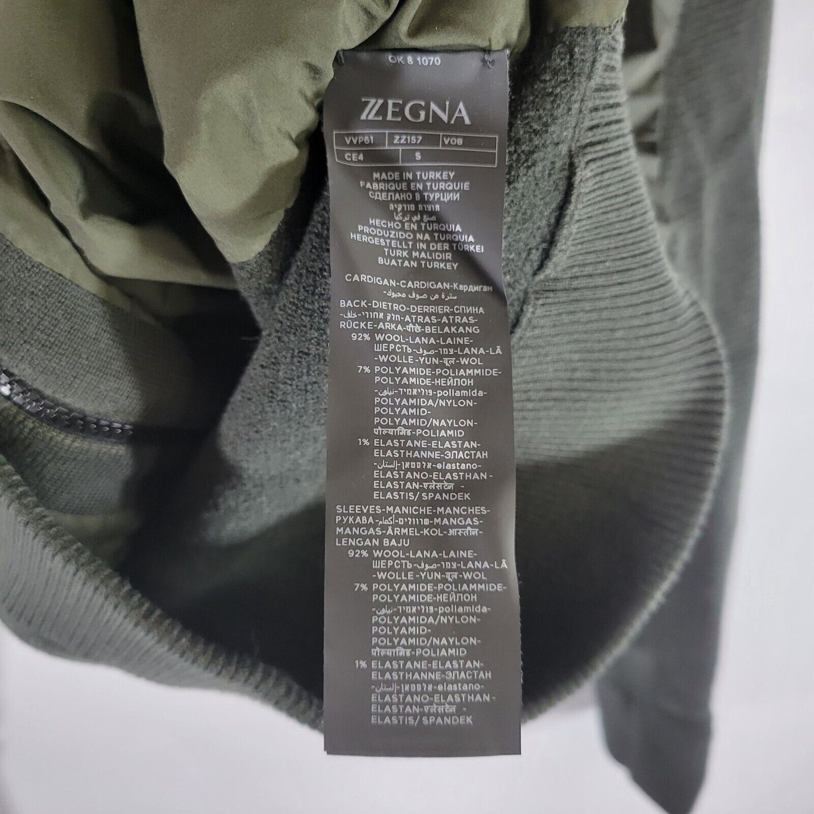 Ermenegildo Zegna Zegna Green Hybrid Mixed Wool Media Bomber Jacket Cardigan S Size US S / EU 44-46 / 1 - 7 Thumbnail