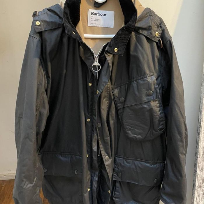 Barbour BARBOUR A7 WAXED COTTON BLACK | Grailed