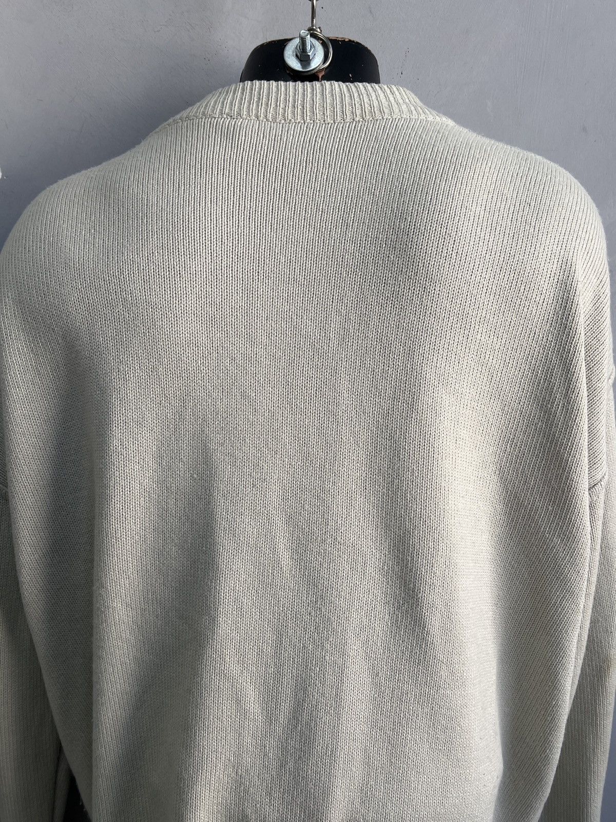 Lacoste Beige Knit lacoste chemise y2k Cardigan Vintage Classic Size US L / EU 52-54 / 3 - 8 Thumbnail