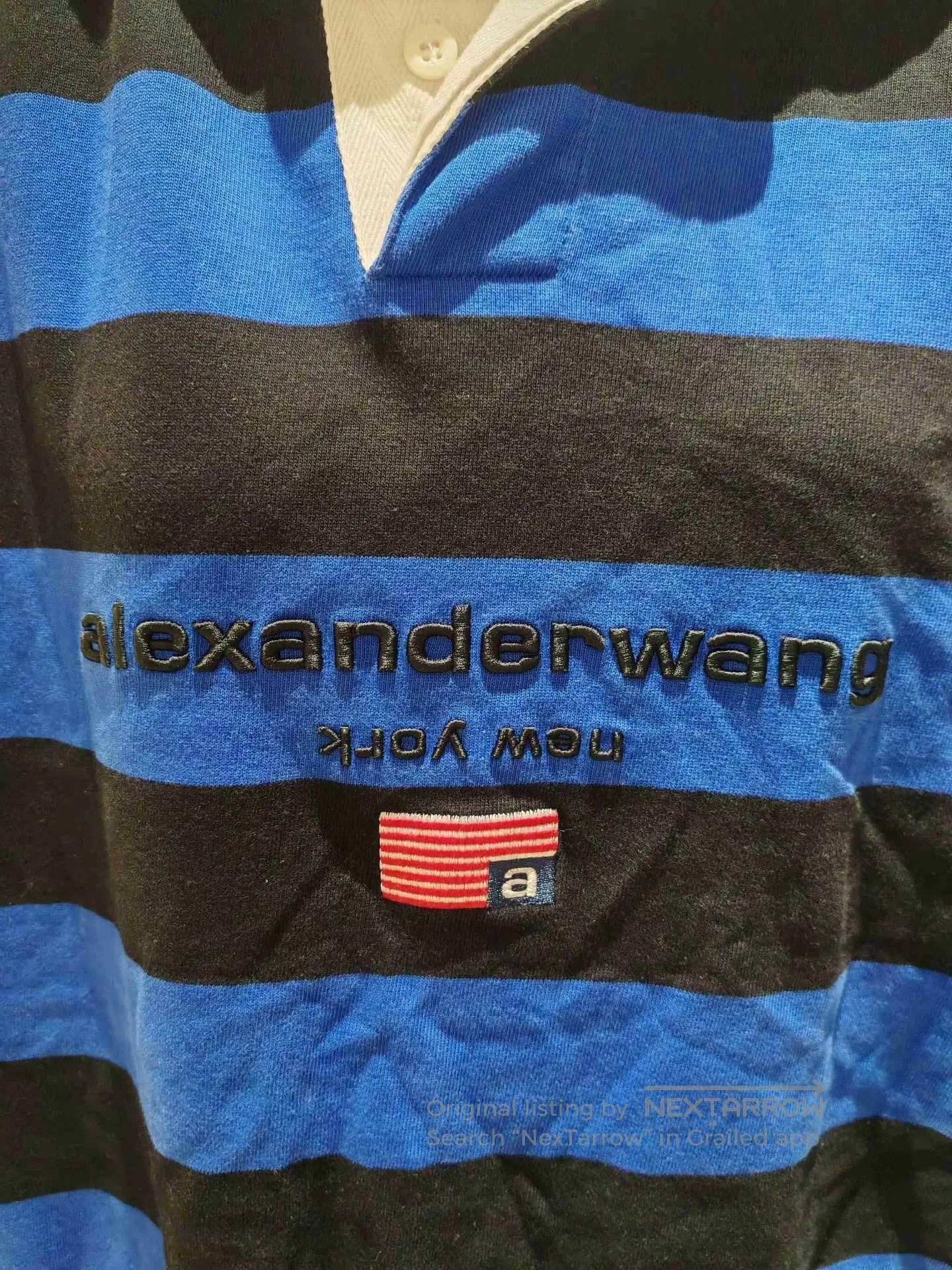 Alexander Wang Alexander Wang Blue Black Stripe Sweatshirt XS. Size XS / US 0-2 / IT 36-38 - 4 Thumbnail