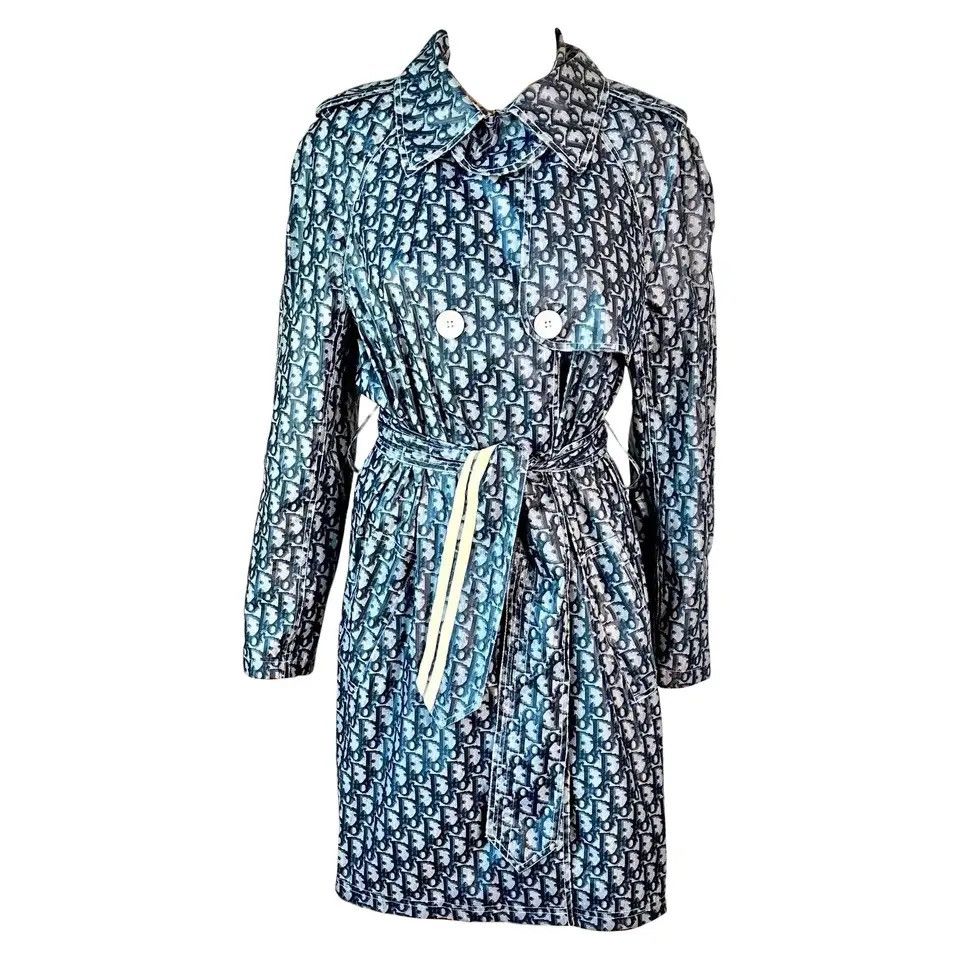 Dior × John Galliano Dior - John Galliano - SS2002 - Diorissimo Monogram Coat Size S / US 4 / IT 40 - 2 Thumbnail