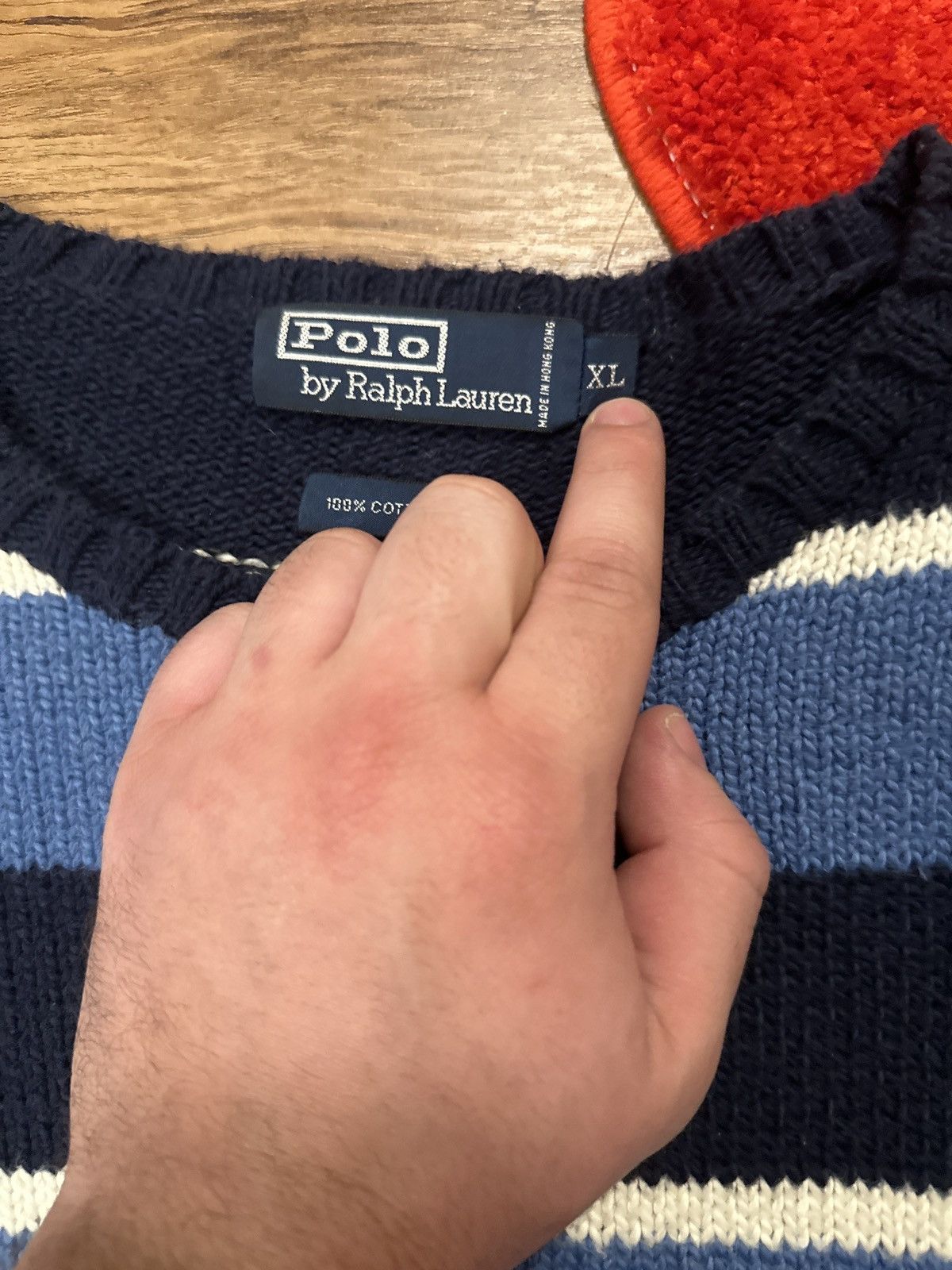 Polo Ralph Lauren × Vintage Polo by Ralph Lauren Knit Sweater Size US L / EU 52-54 / 3 - 2 Thumbnail