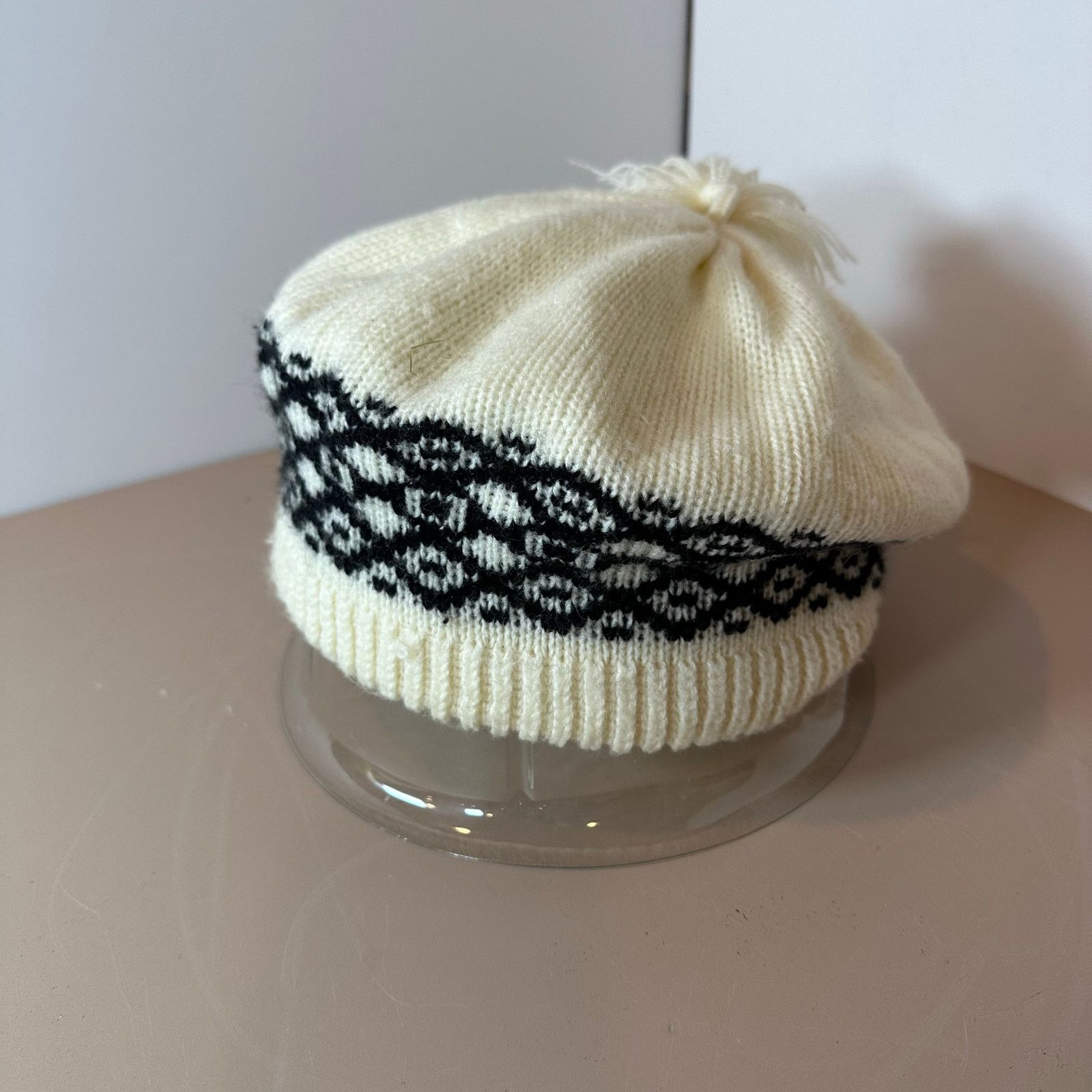 Other Vintage Hat Slouchy Fair Isle Beanie Beret Women 90s 80s Size ONE SIZE - 7 Thumbnail
