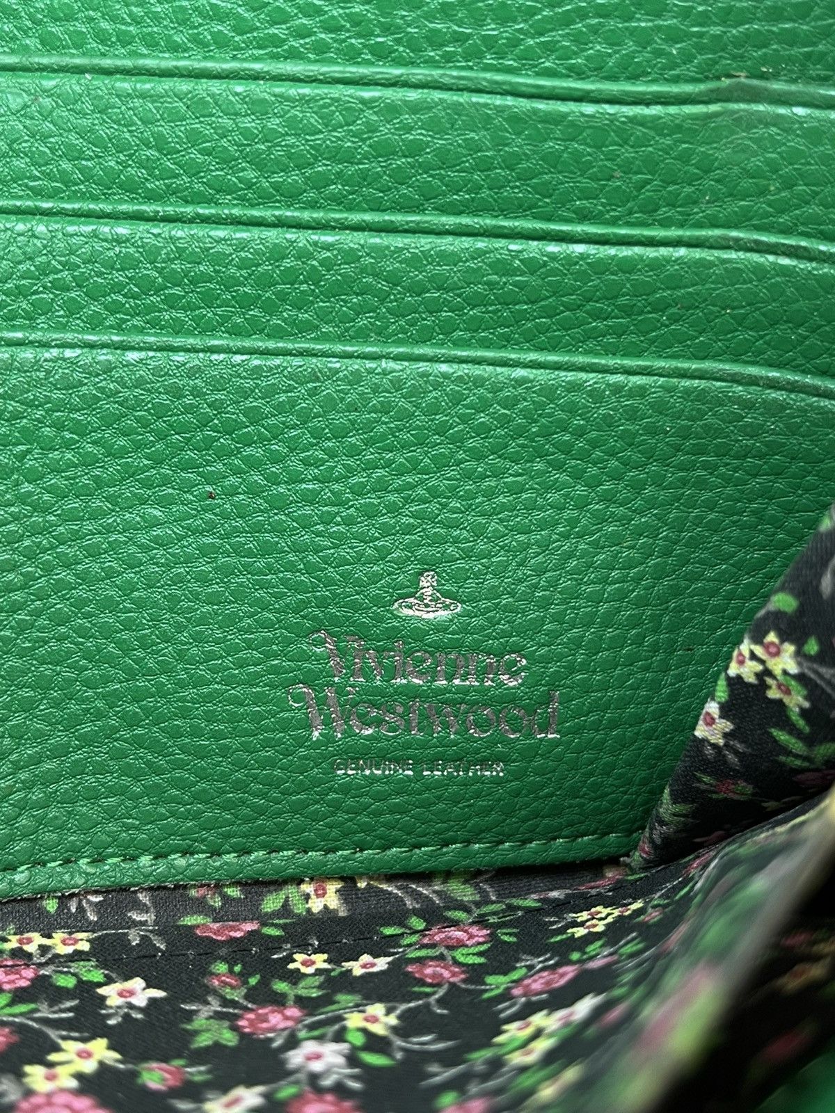 Vivienne Westwood Vivienne Westwood Green Leather Long Wallet Size ONE SIZE - 5 Thumbnail