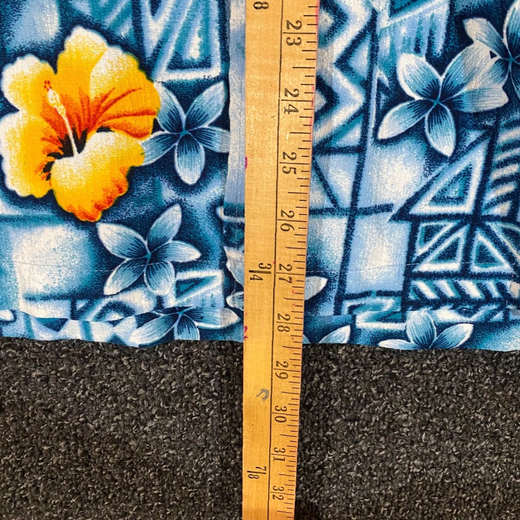 Vintage Good Vibes Shirt Mens XL Blue Floral Hawaiian Tropical Button Up S/S Size US XL / EU 56 / 4 - 3 Thumbnail