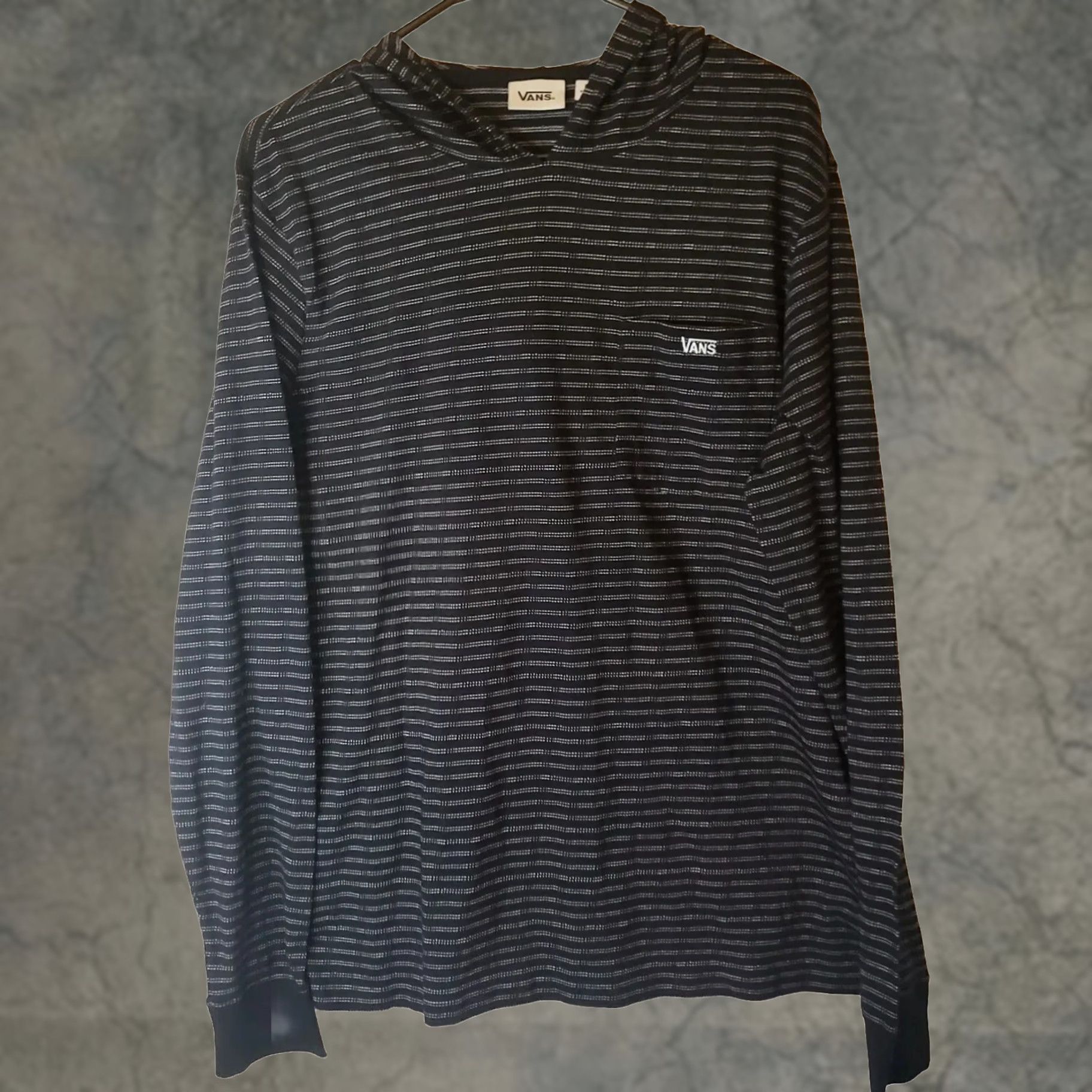 Vans VANS Hoodie Shirt Medium M Multicolor Striped Logo Long Sleeve Hooded Mens Size US M / EU 48-50 / 2 - 1 Thumbnail