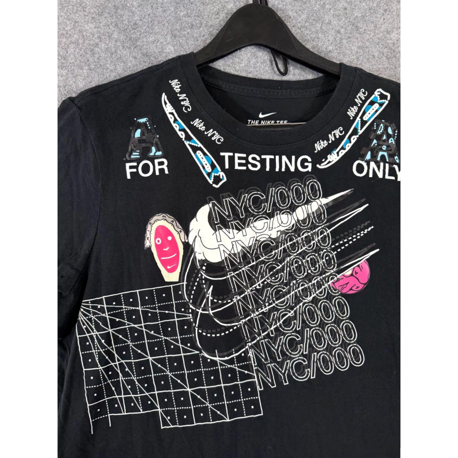 Nike VINTAGE Nike T-Shirt Mens XL Black House Of Innovation NYC Graphic Print Short Sleeve Size US XL / EU 56 / 4 - 7 Thumbnail
