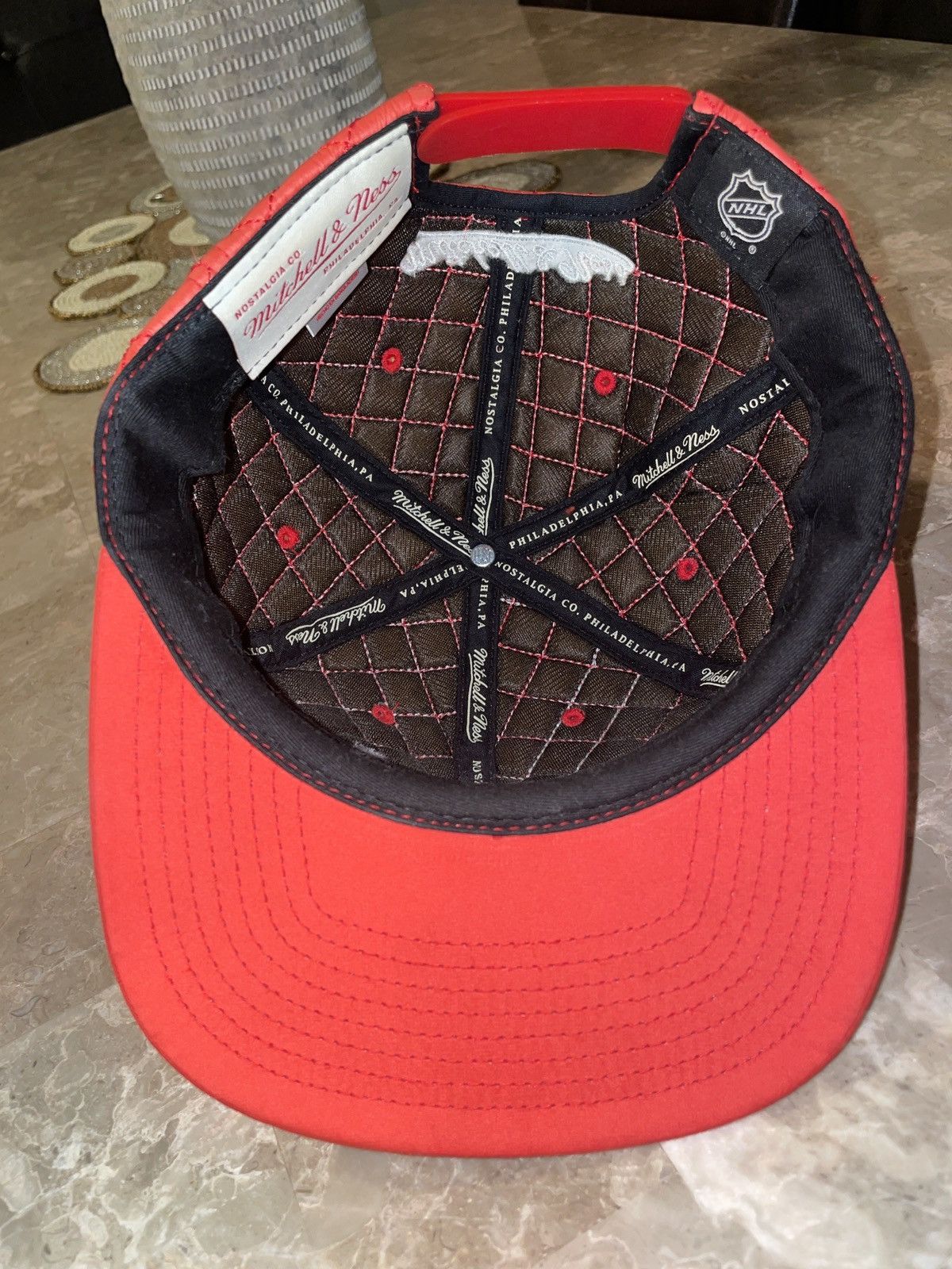 Mitchell & Ness Mitchell & Ness Detroit Red Wings NHL Quilted Snapback Size ONE SIZE - 3 Thumbnail