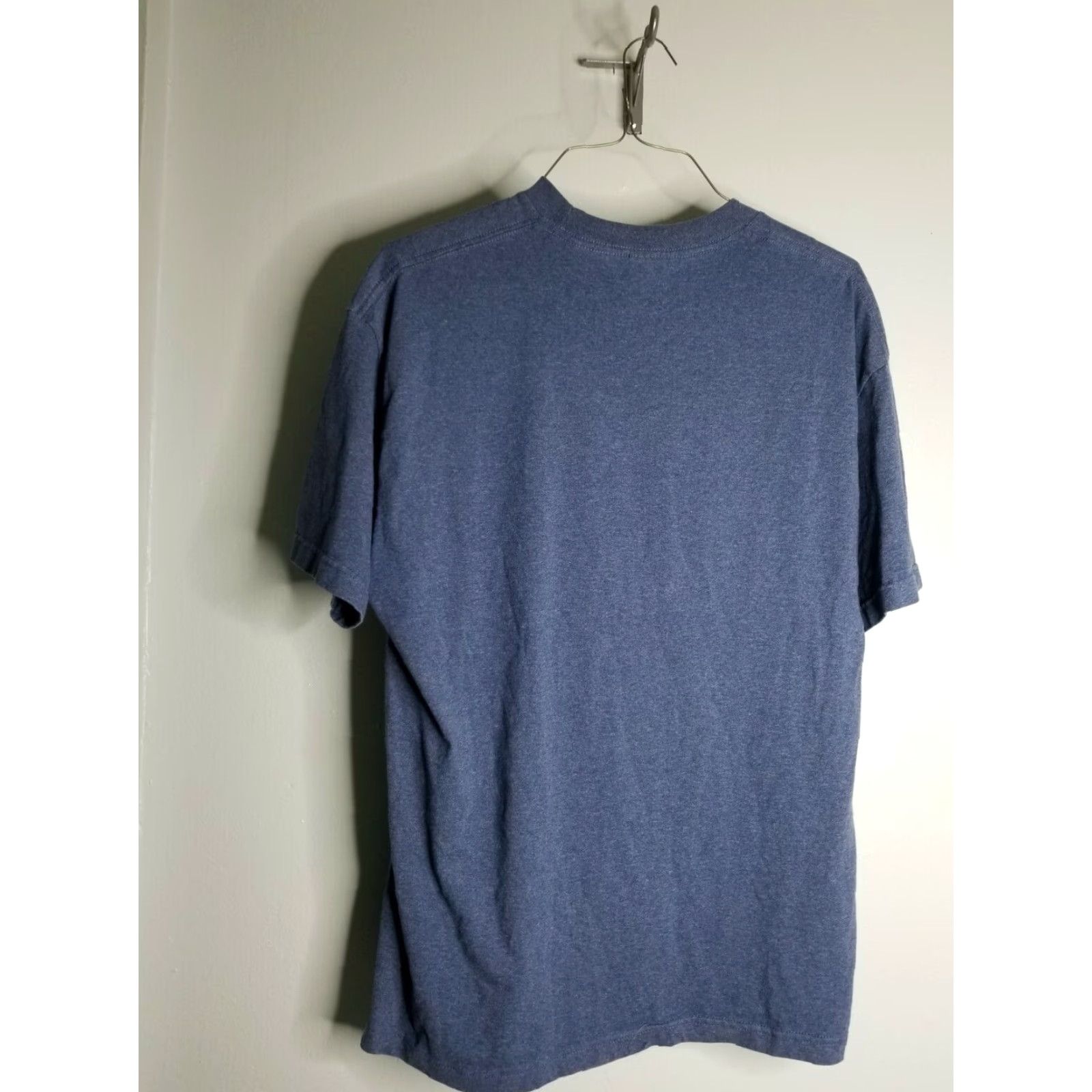 Spell VINTAGE University of Michigan 90s Mens XL Navy Blue Faded Spell Out Cotton T-Shirt Size US XL / EU 56 / 4 - 2 Thumbnail