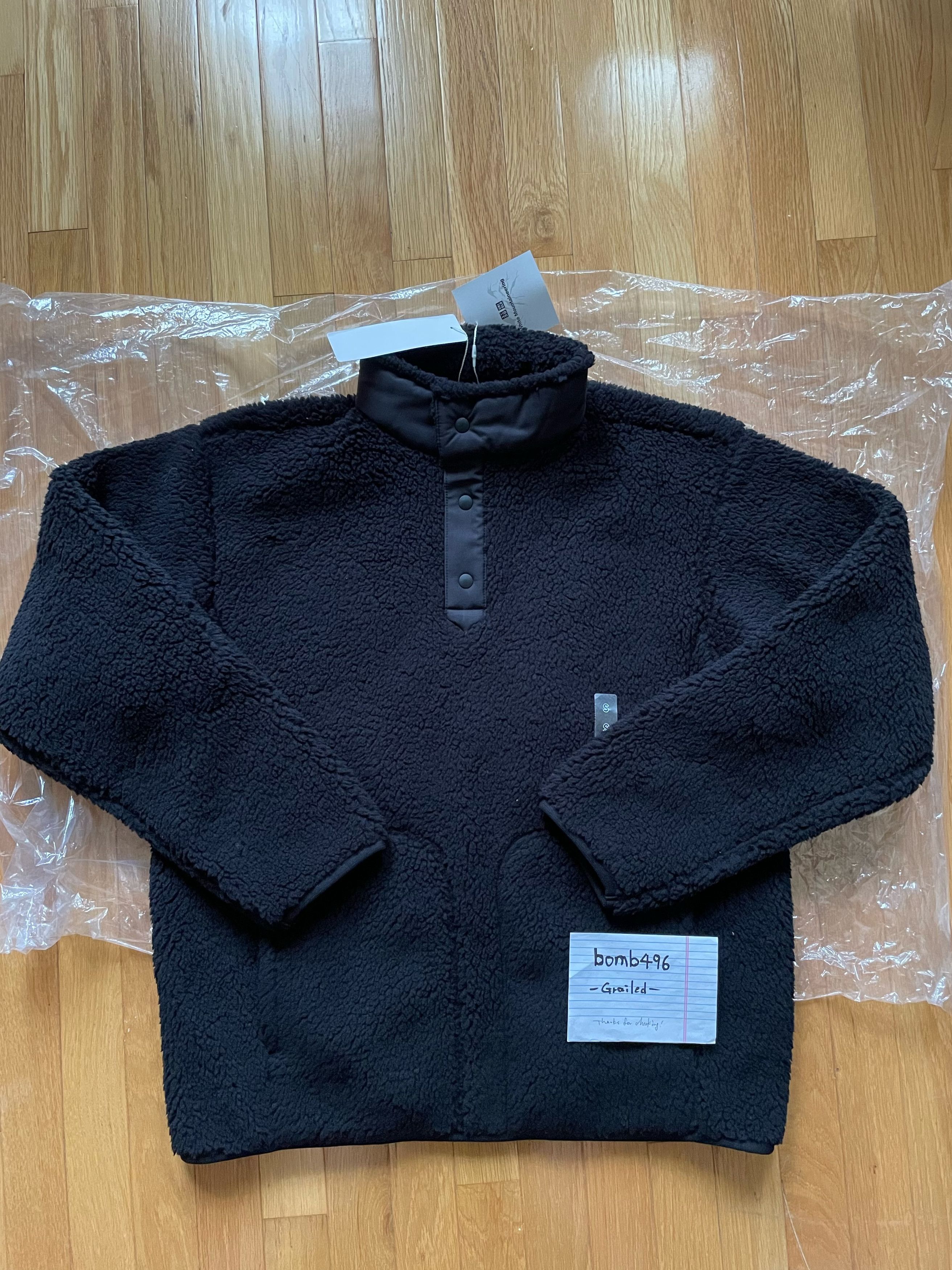 Uniqlo × White Mountaineering Uniqlo White Mountaineering Fleece Long-Sleeve Pullover Size US S / EU 44-46 / 1 - 1 Thumbnail