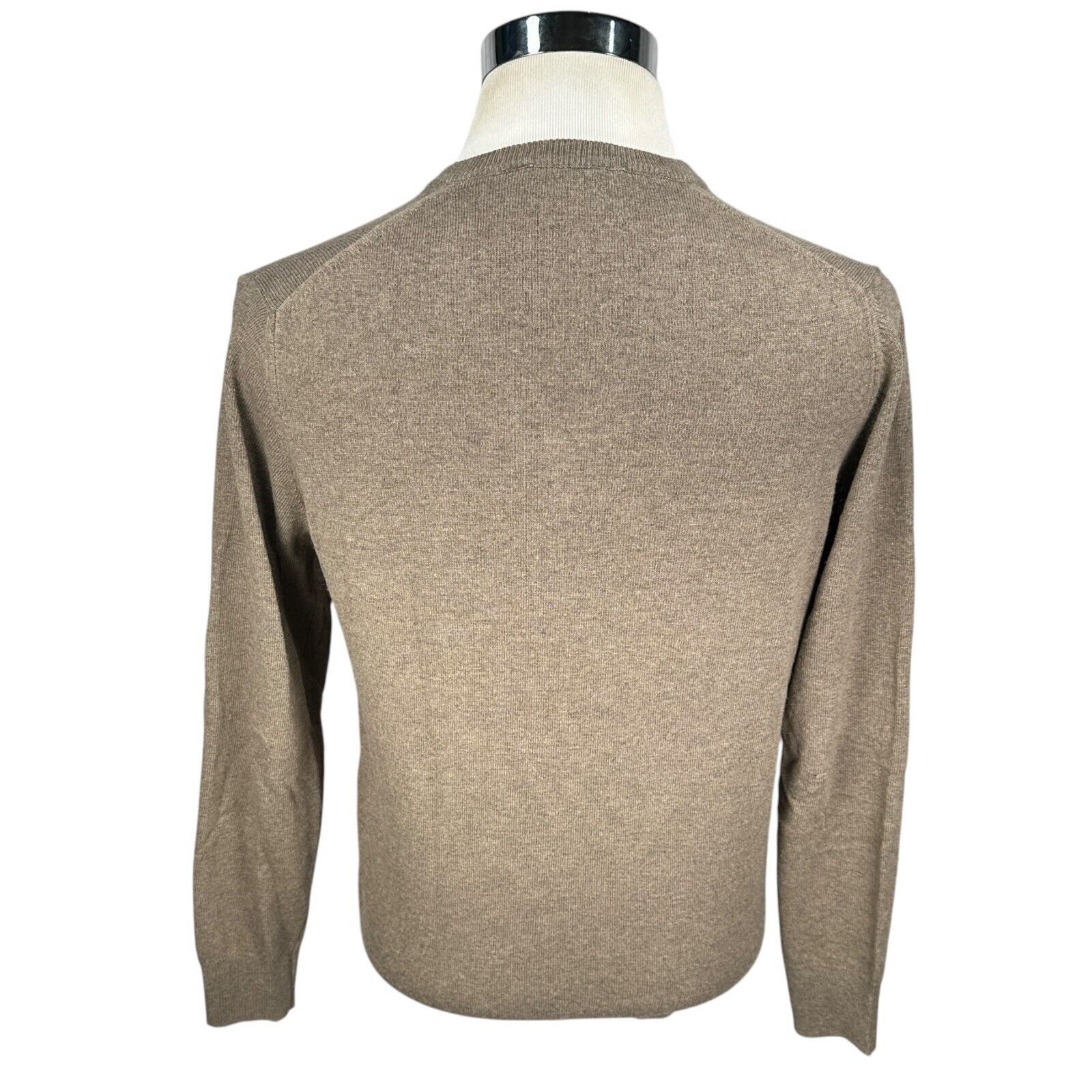 The Unbranded Brand Paul White Sweater Men’s Large Brown Merino Wool Cashmere Size US L / EU 52-54 / 3 - 5 Thumbnail
