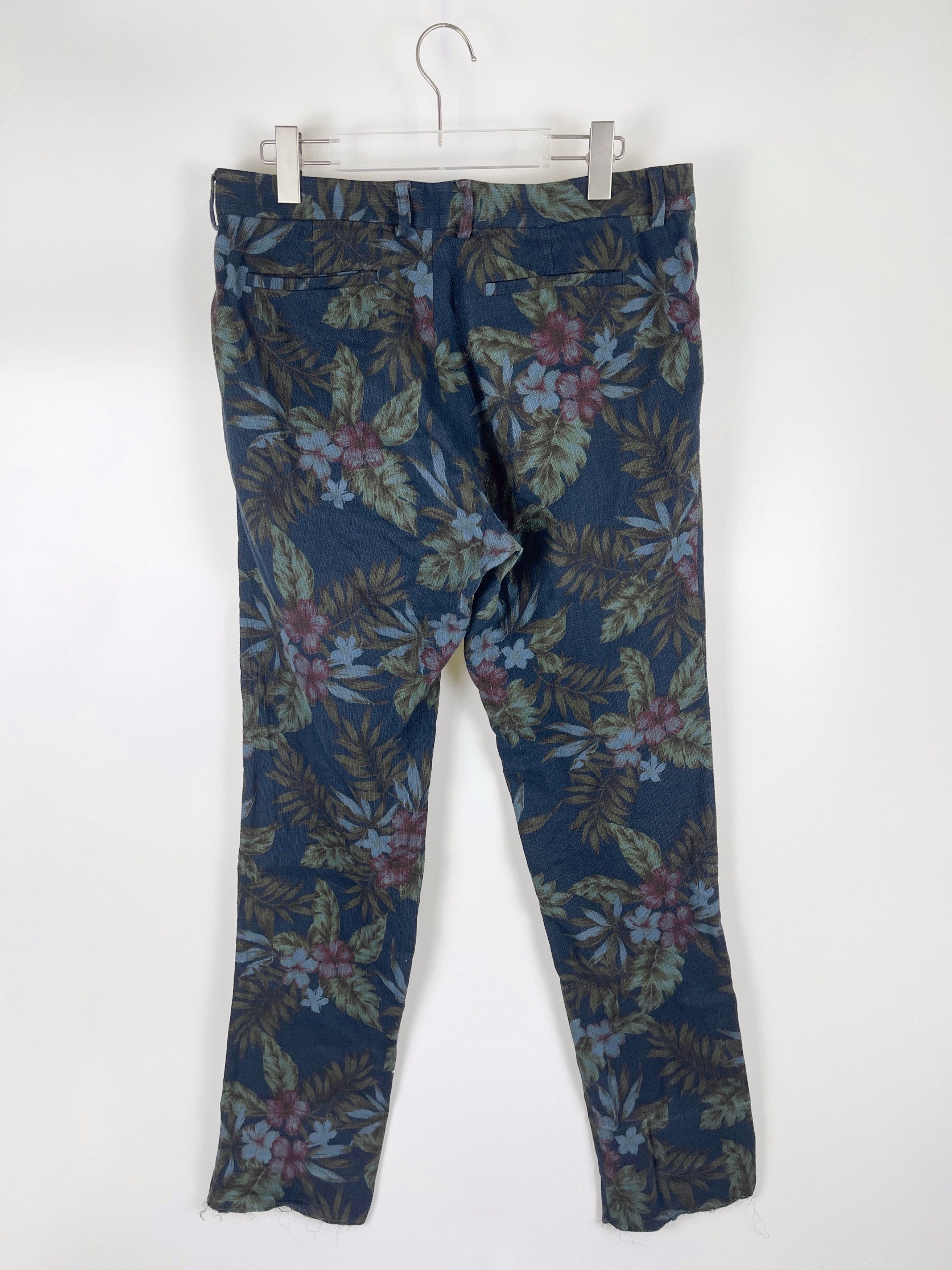 Dries Van Noten Dries Van Noten Floral Denim Pants Size US 34 / EU 50 - 4 Thumbnail