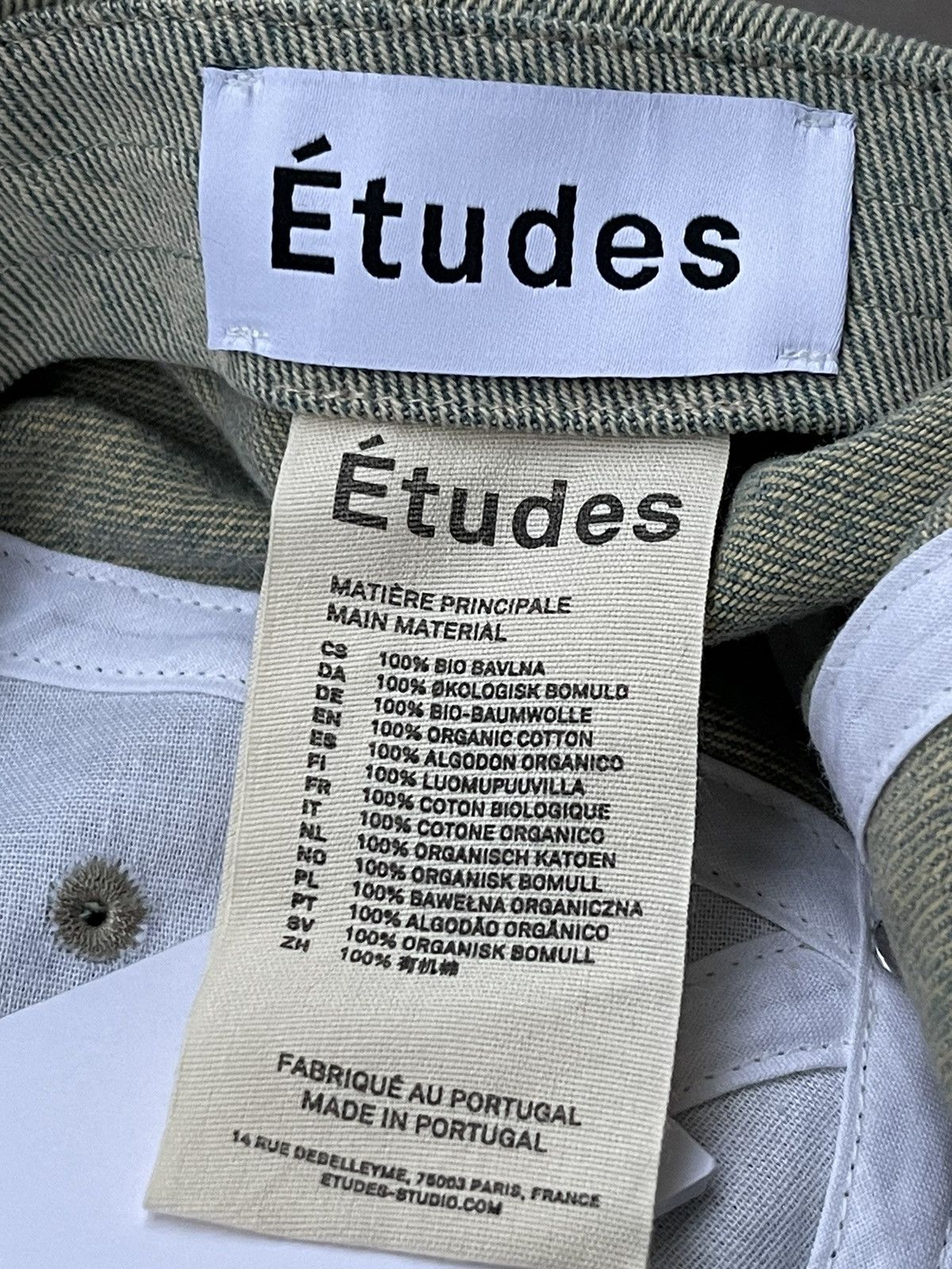 Etudes !DS! SS23 Etudes Logo Booster Overdyed Yellow Cap Size ONE SIZE - 9 Thumbnail