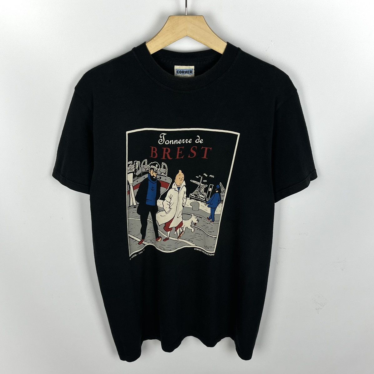 Cartoon Network Vintage Tin Tin Adventures cartoon rare tee 1993 Size US M / EU 48-50 / 2 - 1 Thumbnail