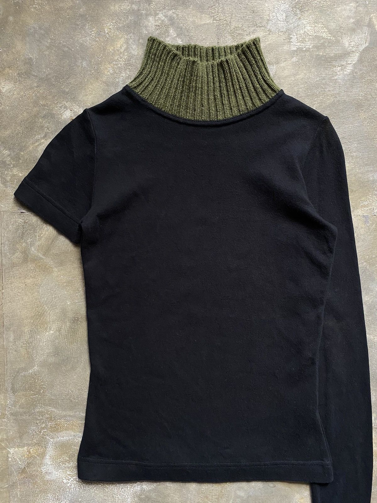 W&LT SS98 Mock Neck Knit Shirt Size S / US 4 / IT 40 - 2 Thumbnail