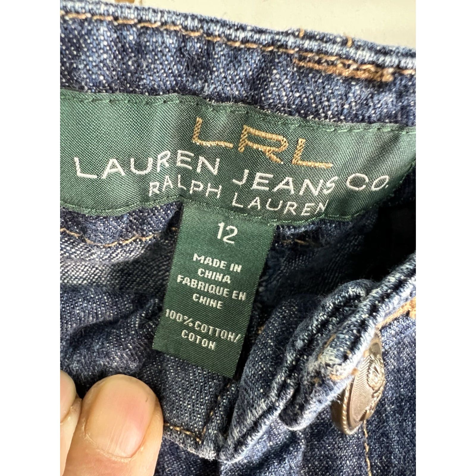 Ralph Lauren Lauren Ralph Lauren Women's Jeans Size 12 Blue Mid-Rise Straight 26in Inseam 90s Preppy Size 34" / US 12 / IT 48 - 5 Thumbnail