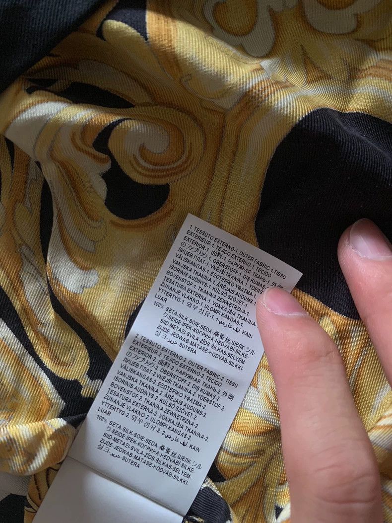 Versace Versace Baroque mulberry silk silk shirt Size US M / EU 48-50 / 2 - 5 Thumbnail